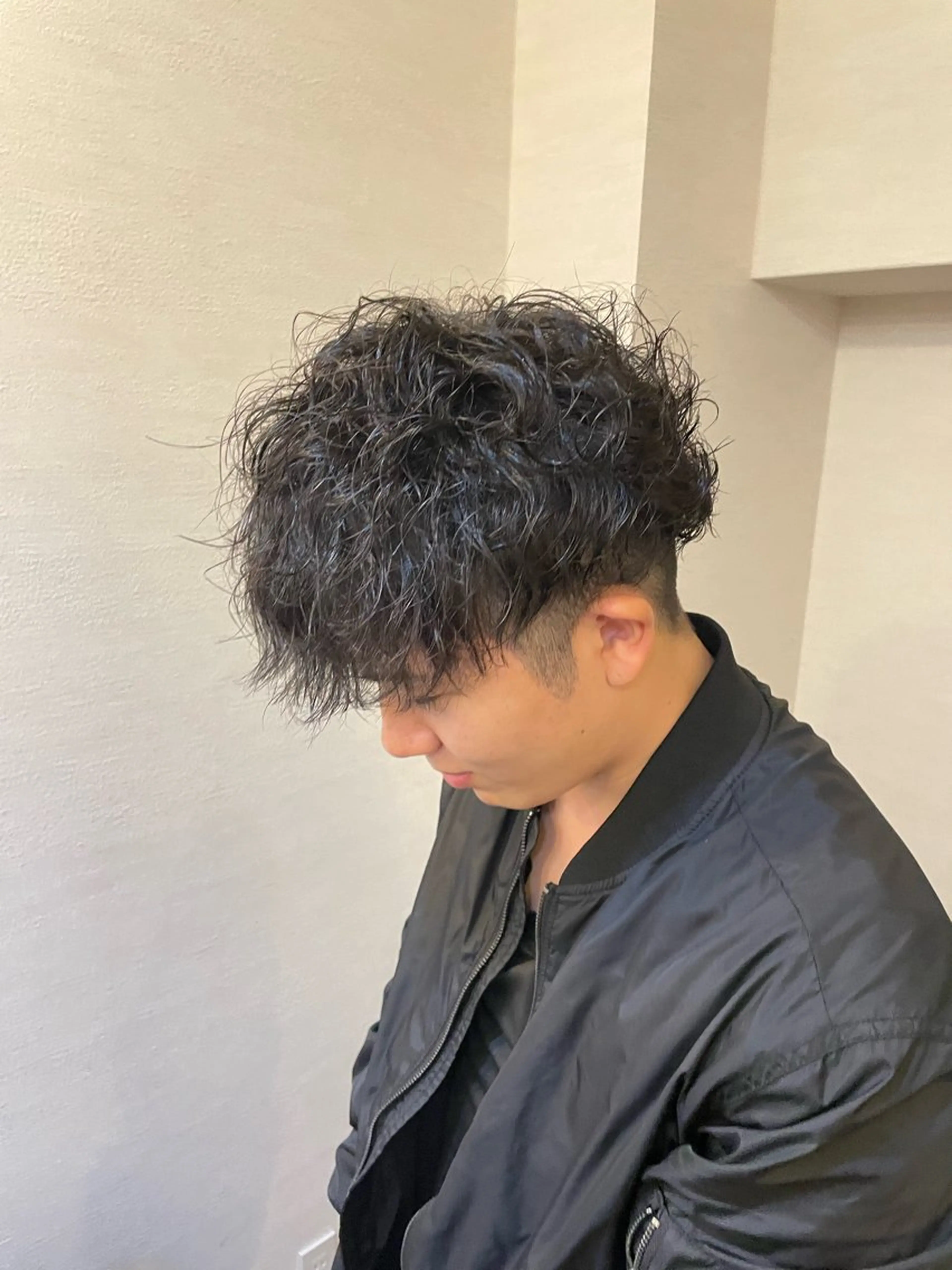 パーマ メンズ フリーランスシェアサロンルレイル所属・心斎橋/メンズ /ルレイル/地形真希のヘアスタイル