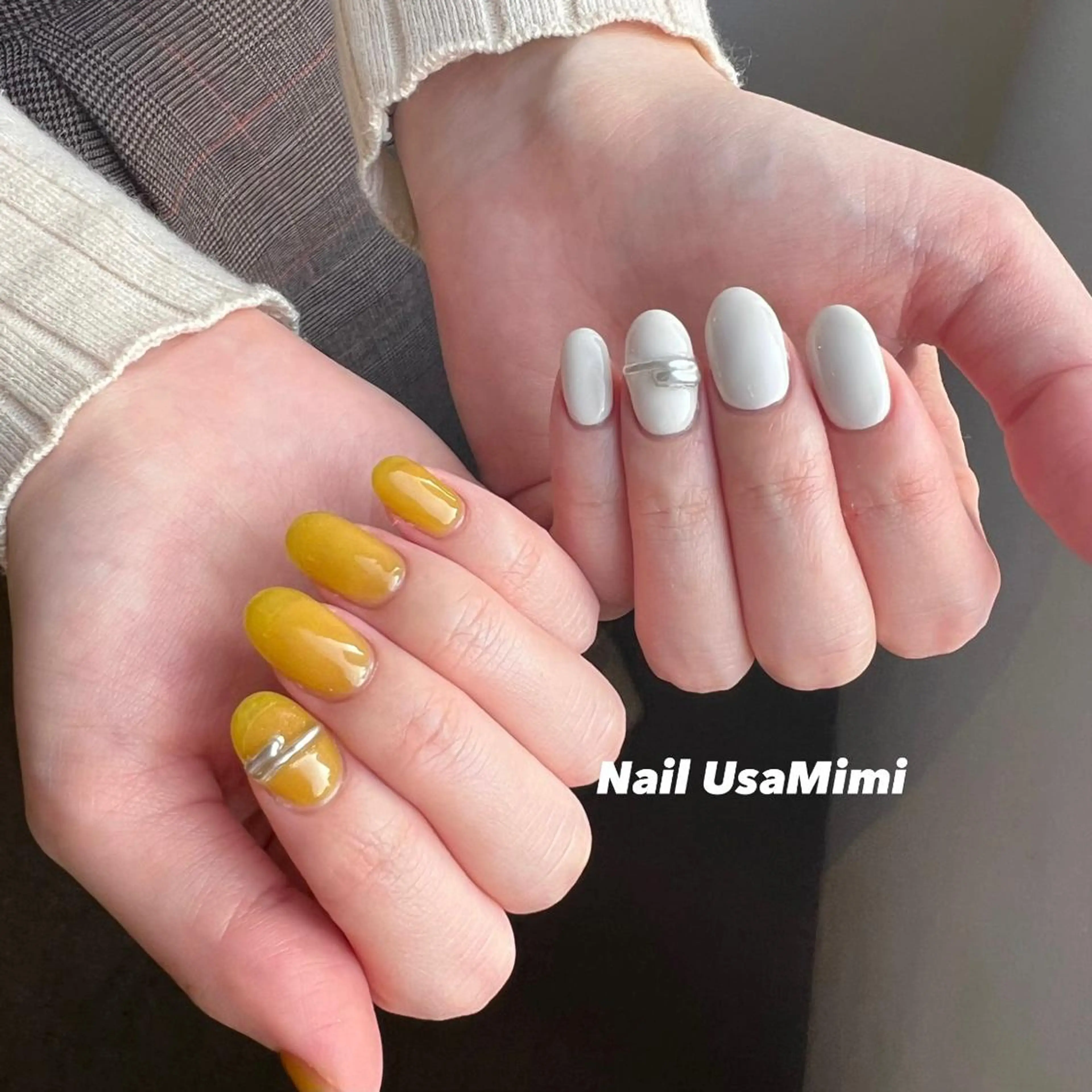 ネイル クリアネイル フットネイル ジェルネイル マグネットネイル 持ち込み 本町ネイルNail UsaMimiのネイルデザイン