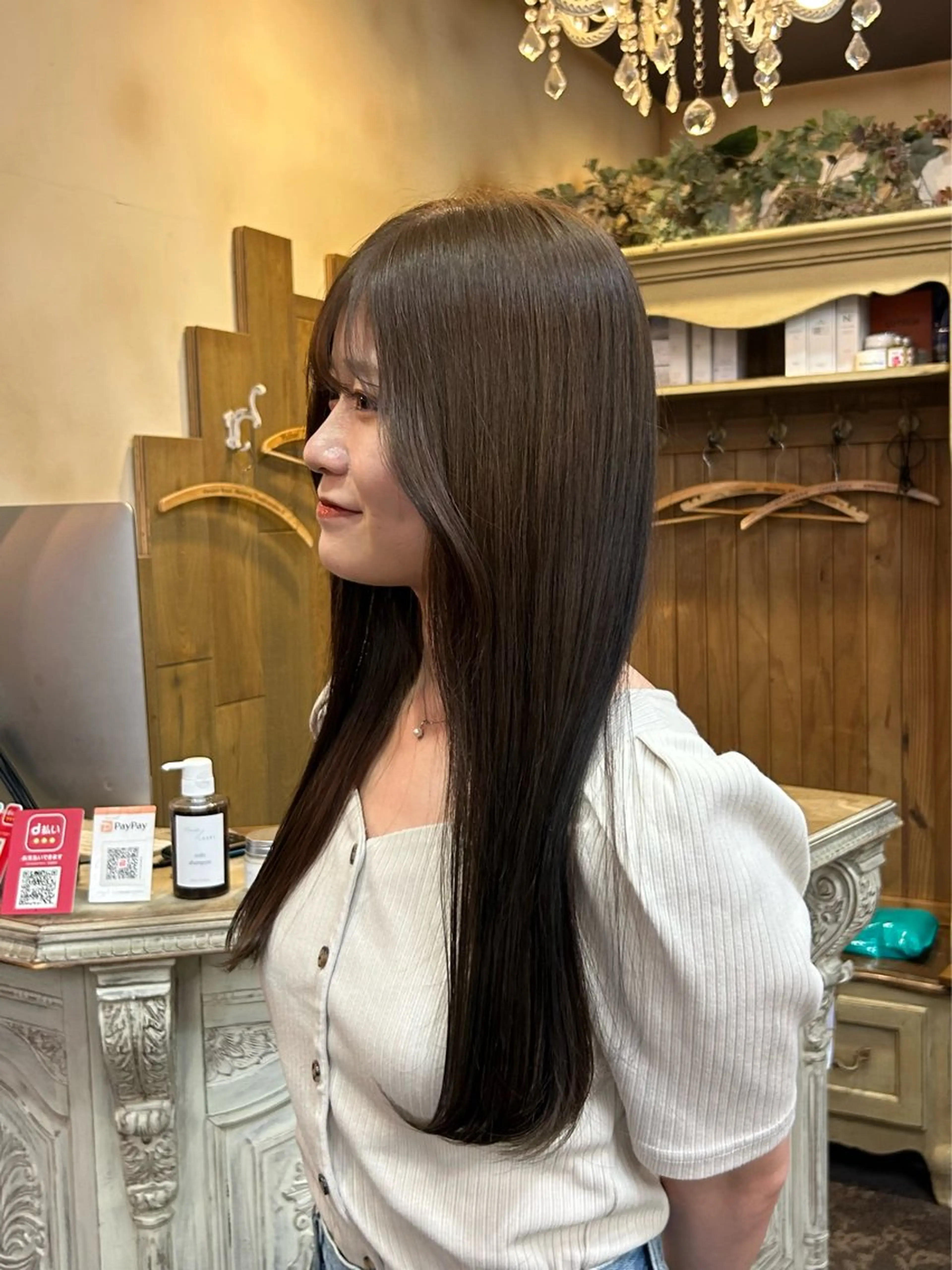 ロング カラー ヘアカラー トリートメント abilita MIYUのヘアスタイル