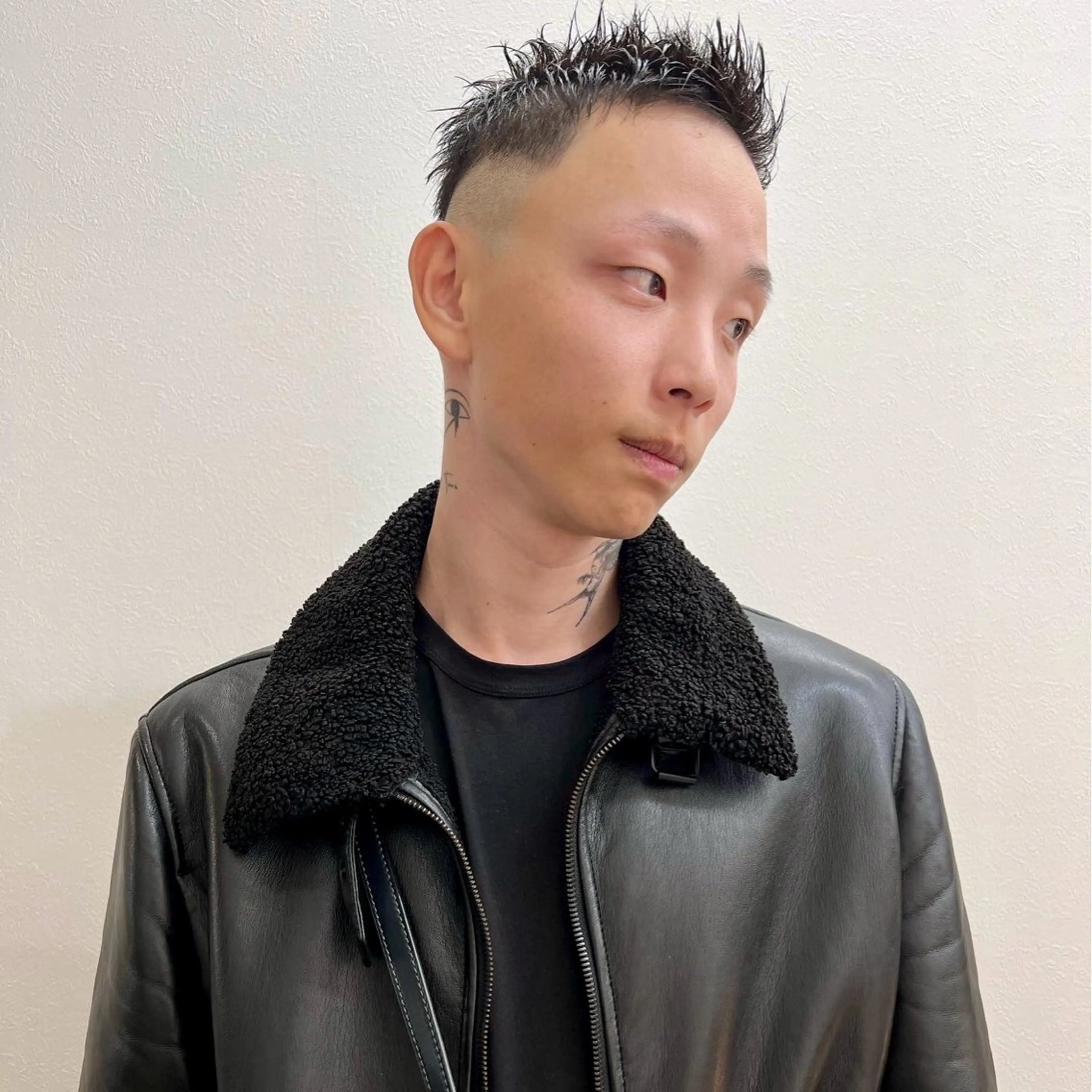 ショート メンズ アップバング メンズ就活ヘア メンズパーマ メンズショート スパイキーショート カット ヘアセット 【池袋/スパイキー ショート】ⓝⓘⓜⓤのヘアスタイル