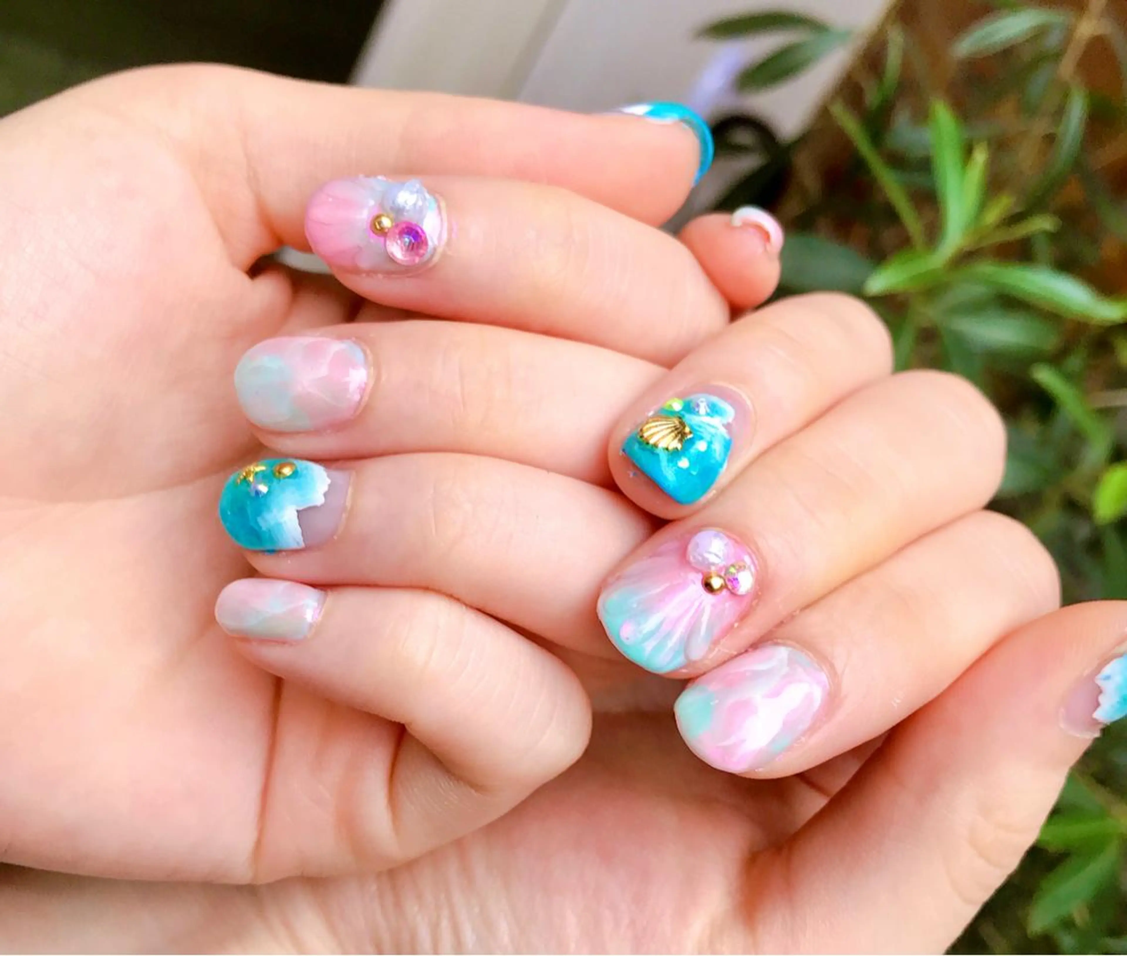 ネイル 夏ネイル 青山ルーム735 yukiのネイルデザイン