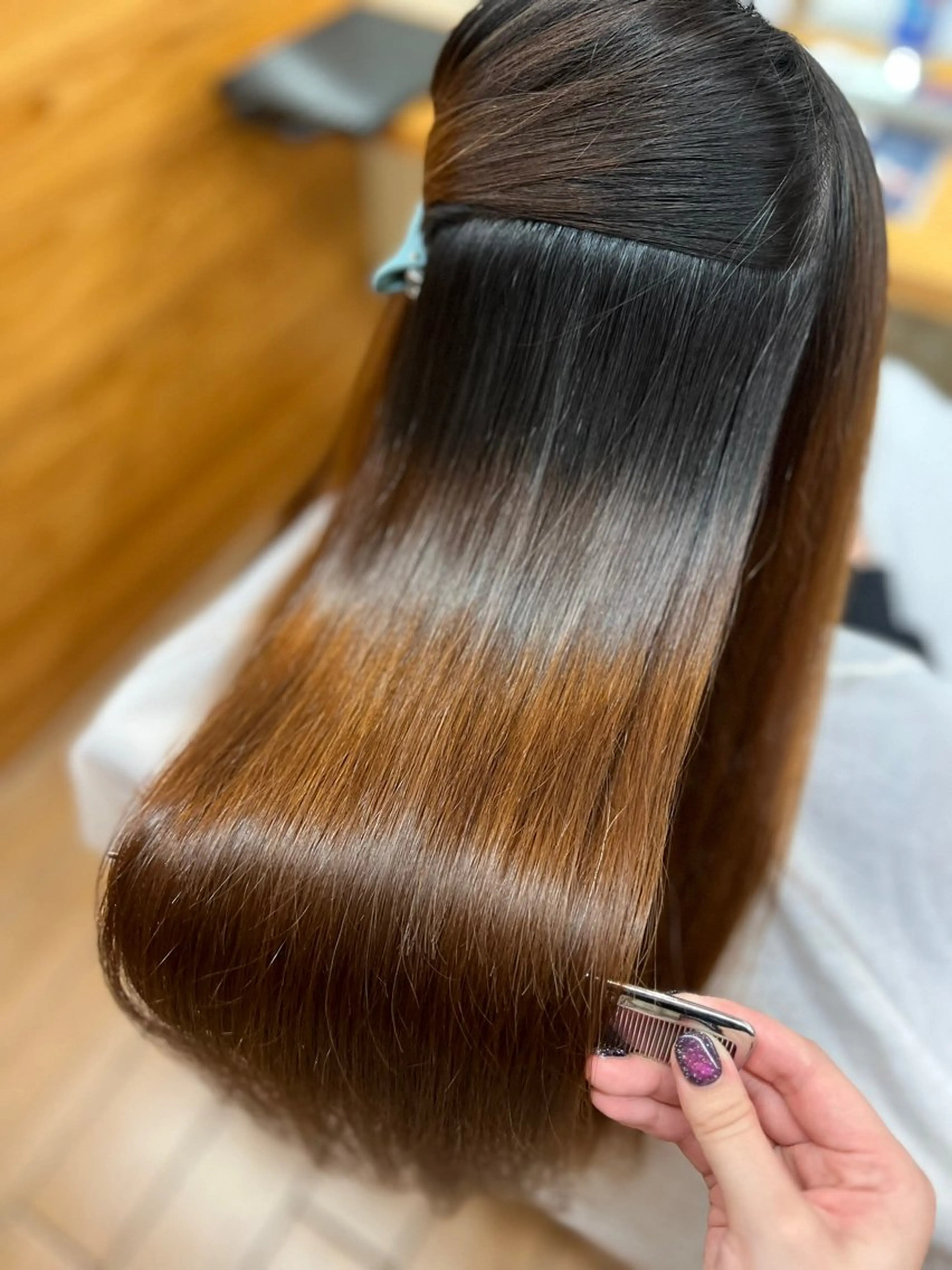 ロング 髪質改善 カット 縮毛矯正 トリートメント 🎀渡部 凜花/髪質 改善/艶髪🎀のヘアスタイル