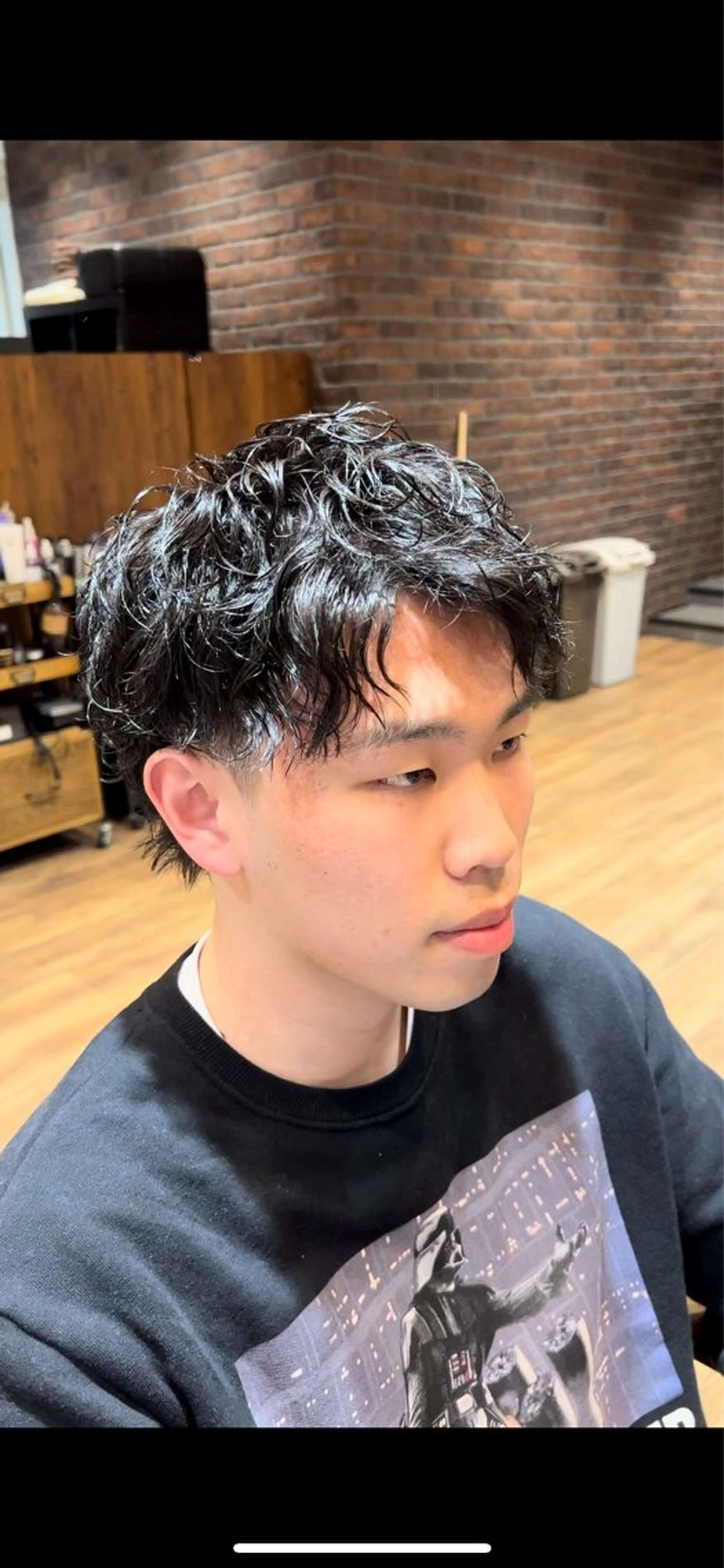 ショート パーマ メンズ カット パーマ FURUSHO 大槻 純也のヘアスタイル