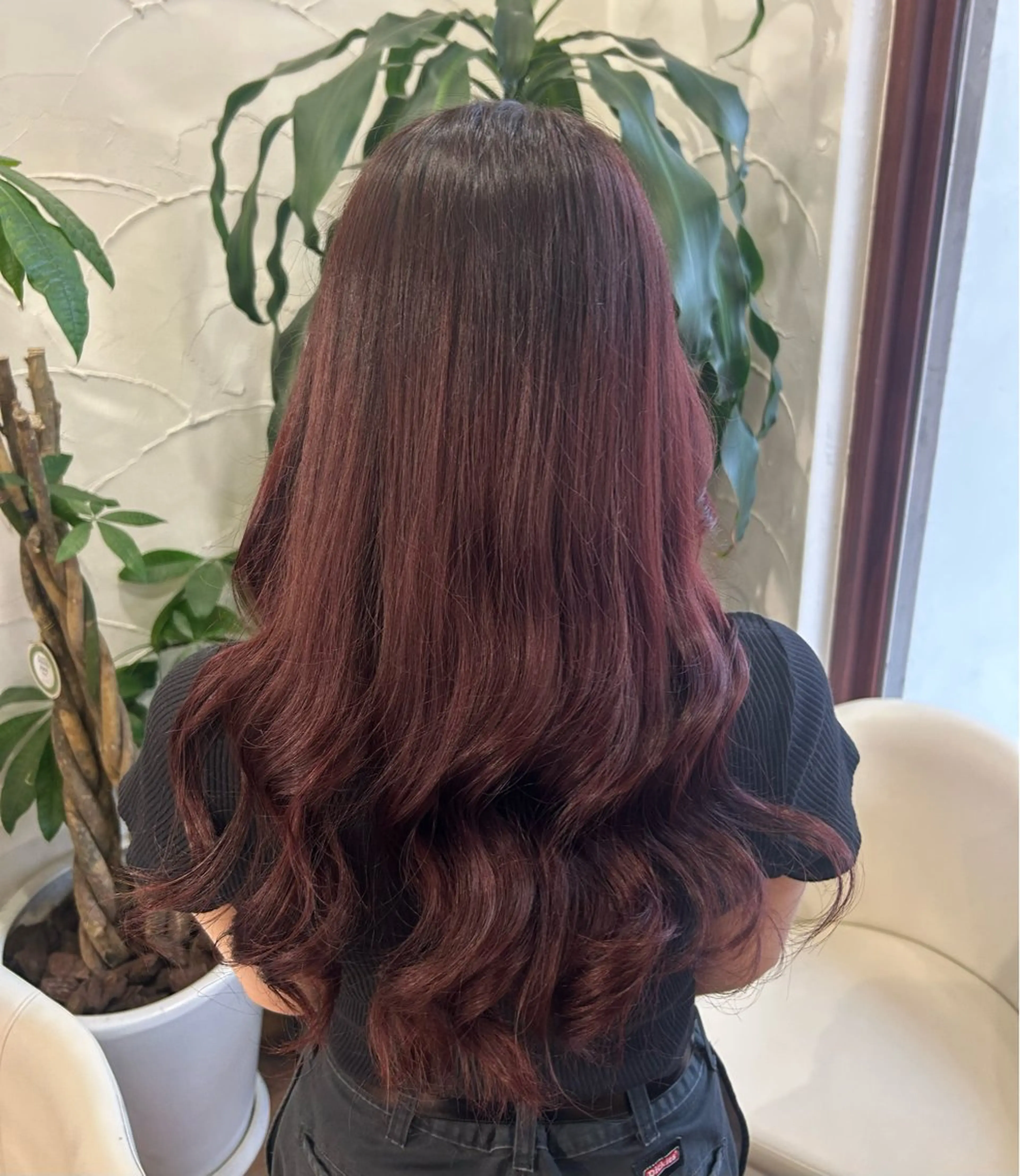 ロング カラー ヘアアレンジ ヘアカラー トリートメント 七海 芽亜利のヘアスタイル