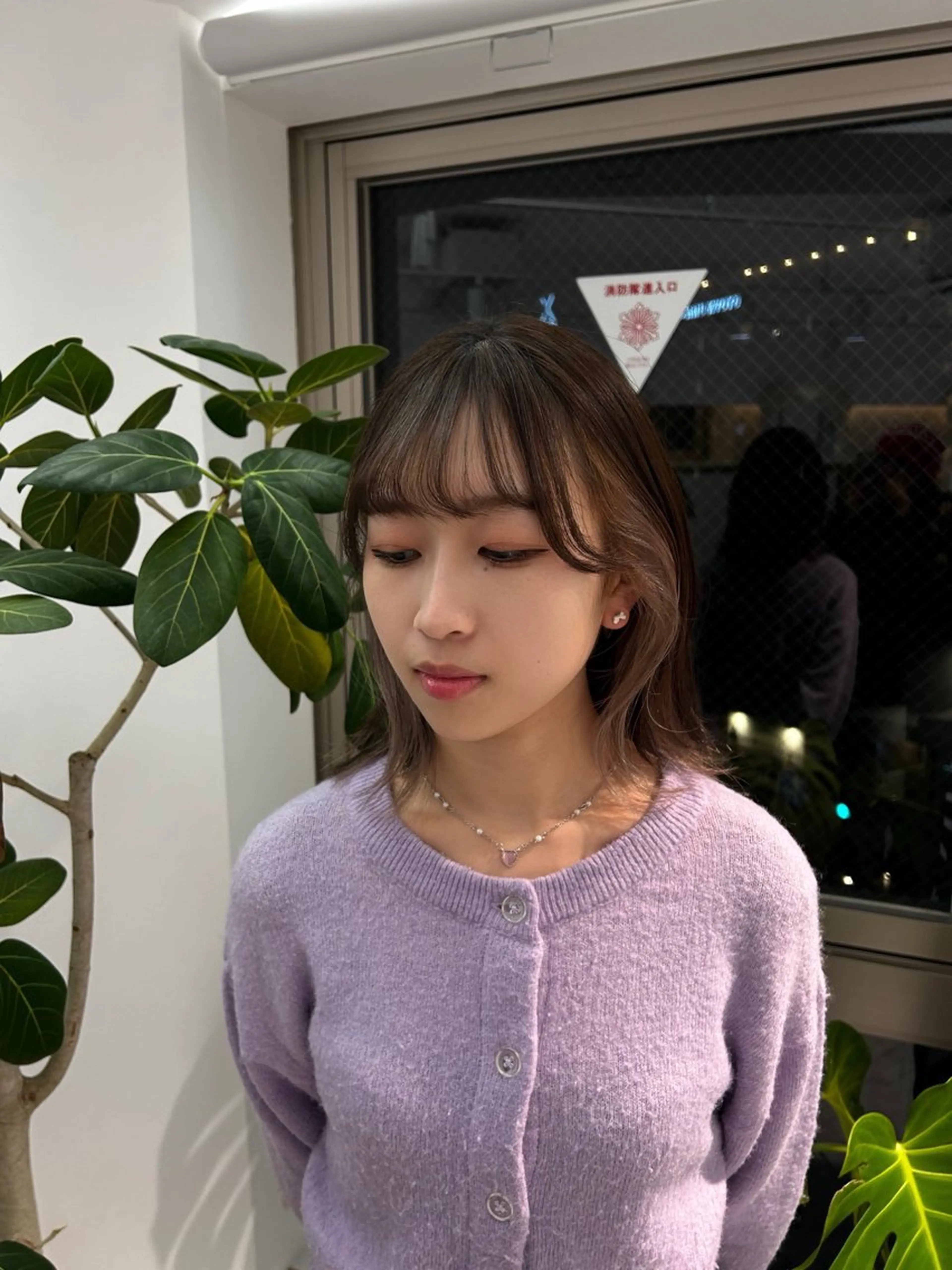 ミディアム カラー ベージュカラー デザインカラー インナーカラー ヘアカラー レイヤーカット/瀬川 琴音のヘアスタイル