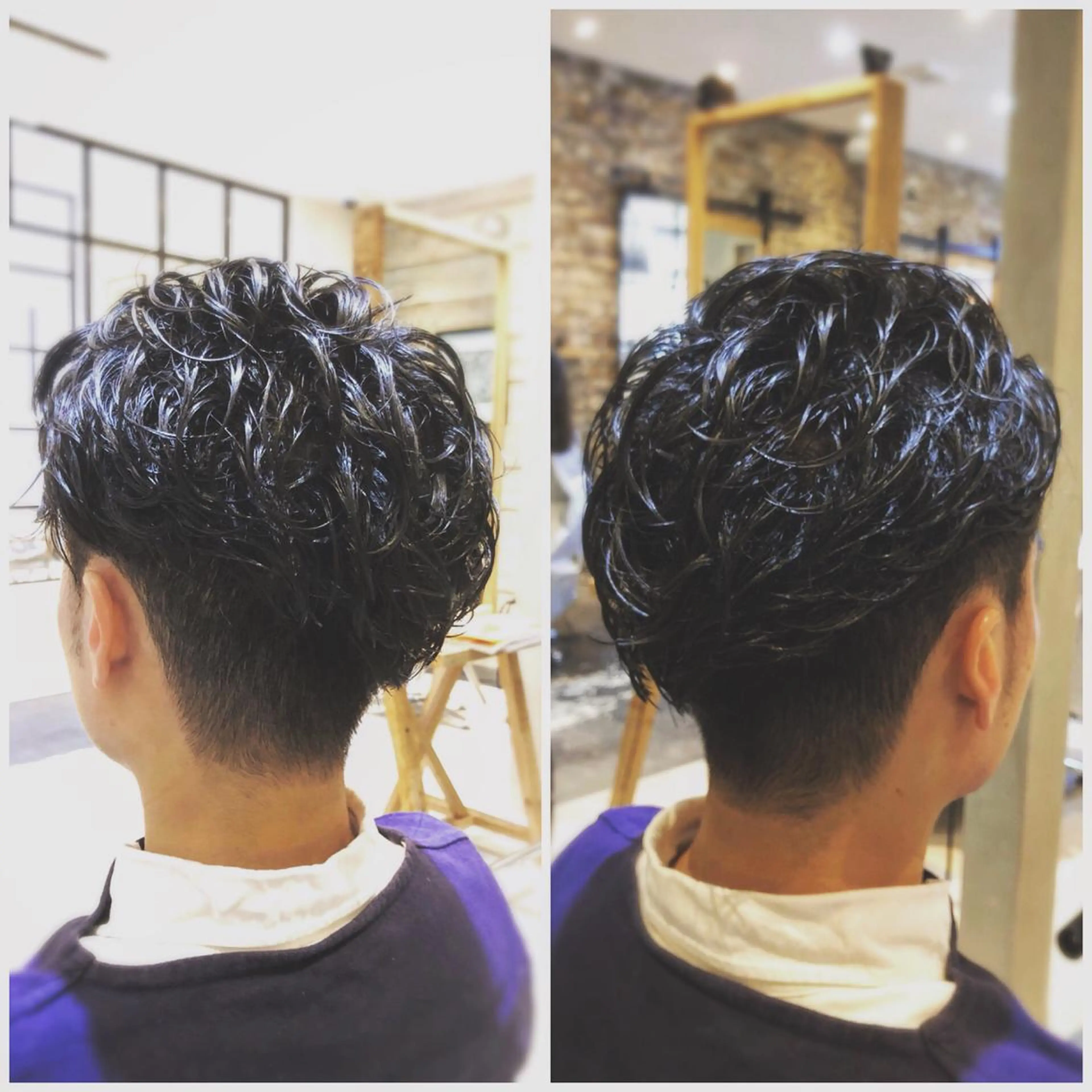 ショート パーマ メンズ nojima Ryotaのヘアスタイル