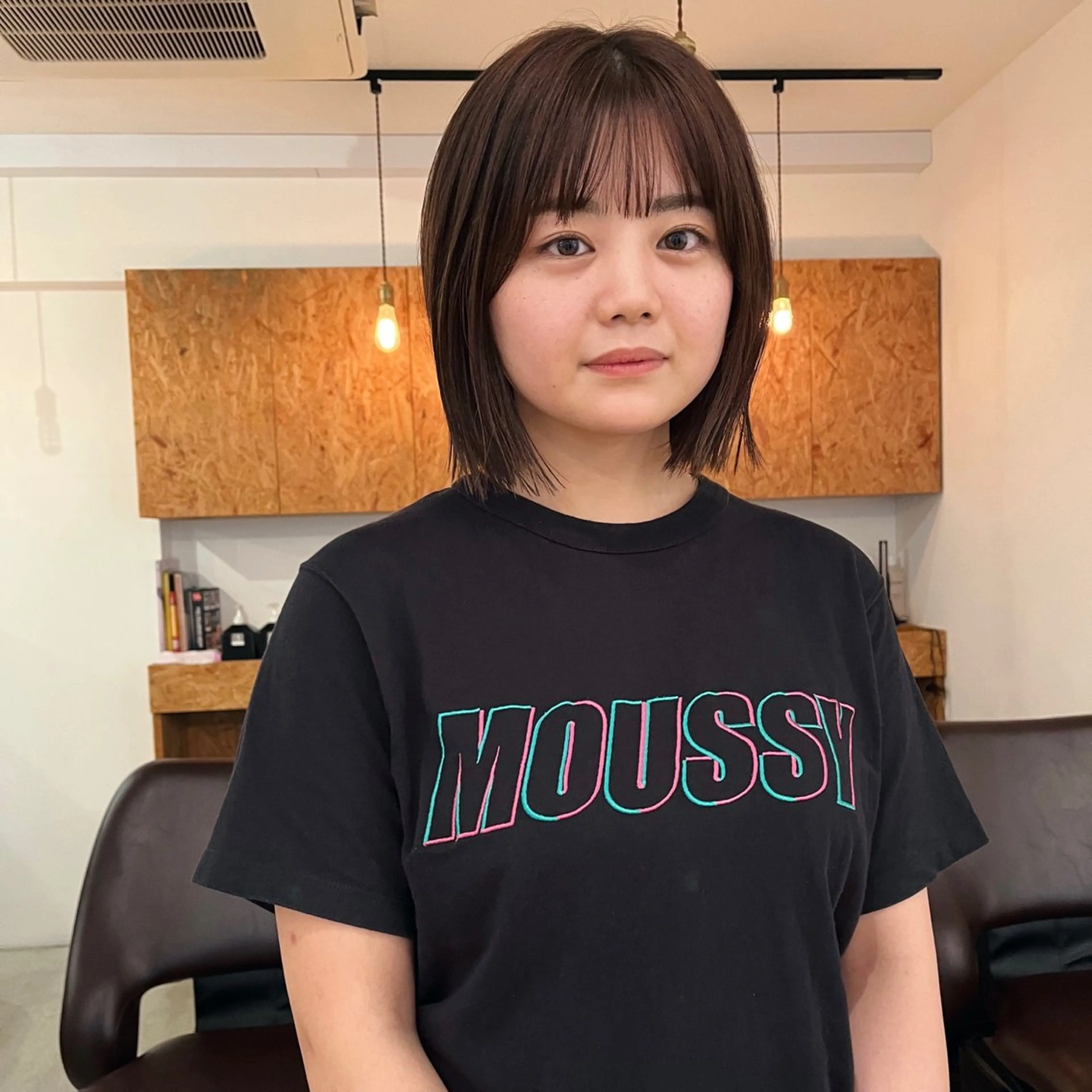 ショート ボブ 暖色/パーマ 🌼クニトウメイのヘアスタイル