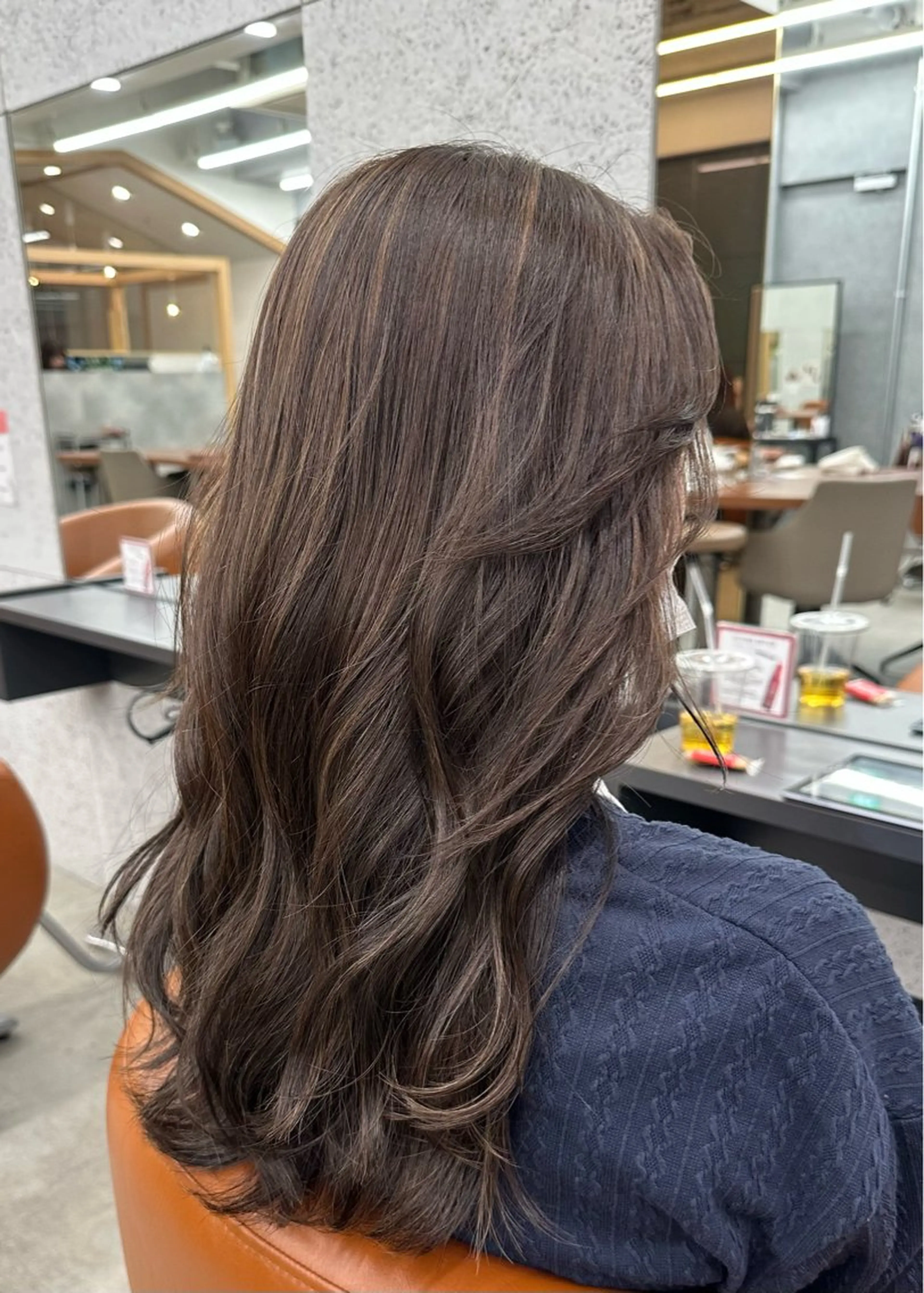 ロング カラー ヘアカラー 💍透明感💍 上岡夕理香のヘアスタイル