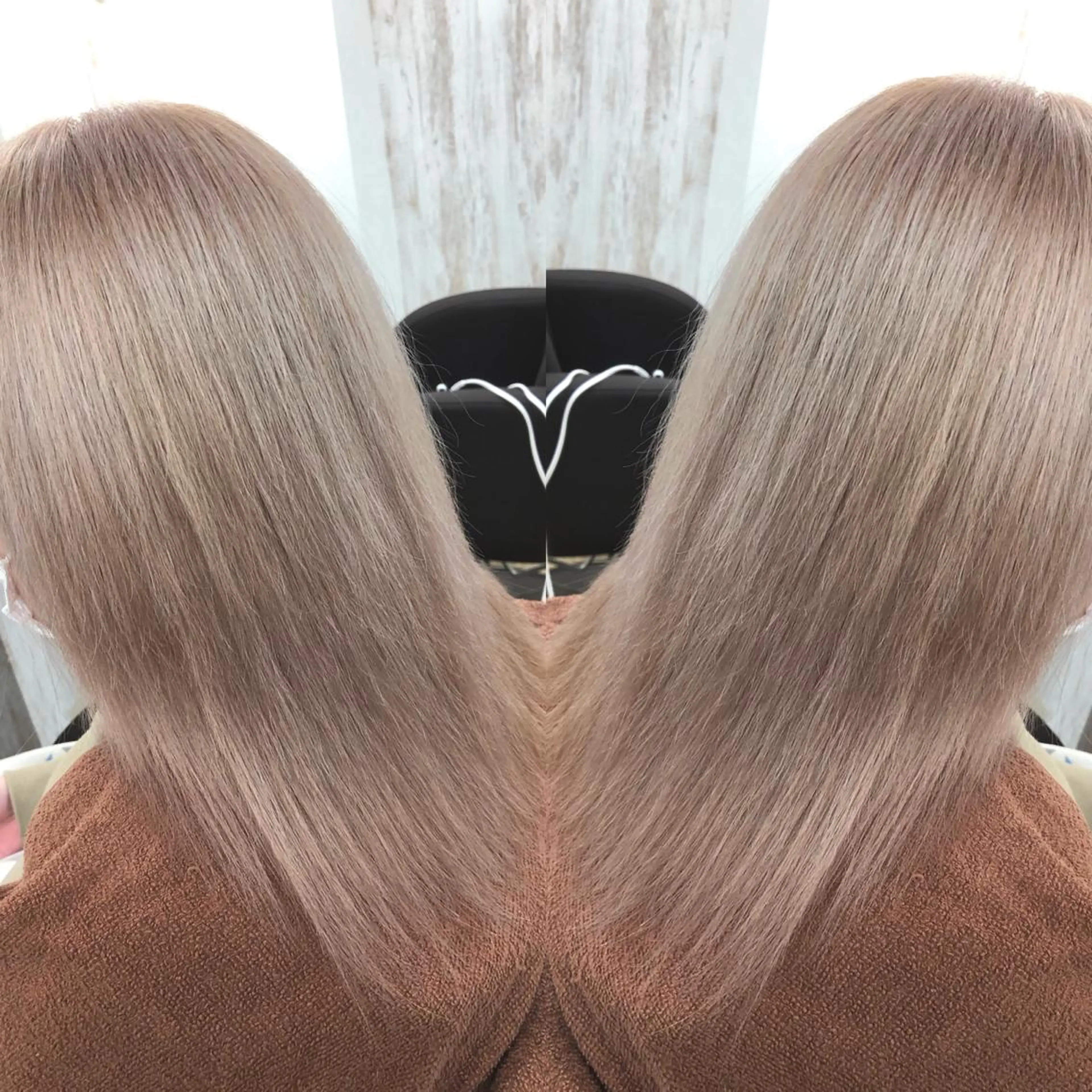 セミロング カラー ベージュカラー プライベートサロン LyoN/RYOTAのヘアスタイル