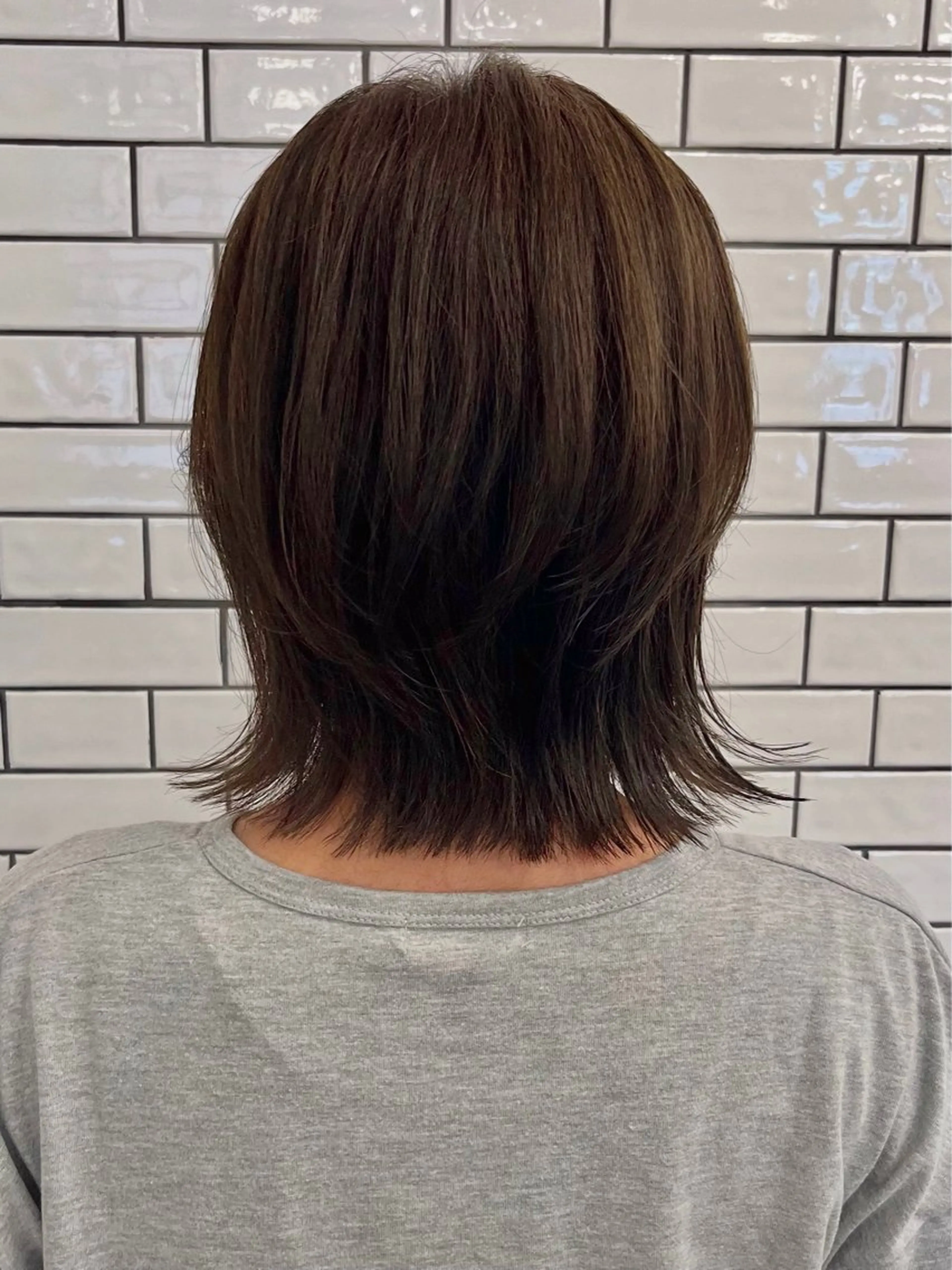 ミディアム カラー カット ヘアカラー セジールヘアメゾン所属・韓国レイヤー/透明感 カラー🐈曾根高のヘアスタイル