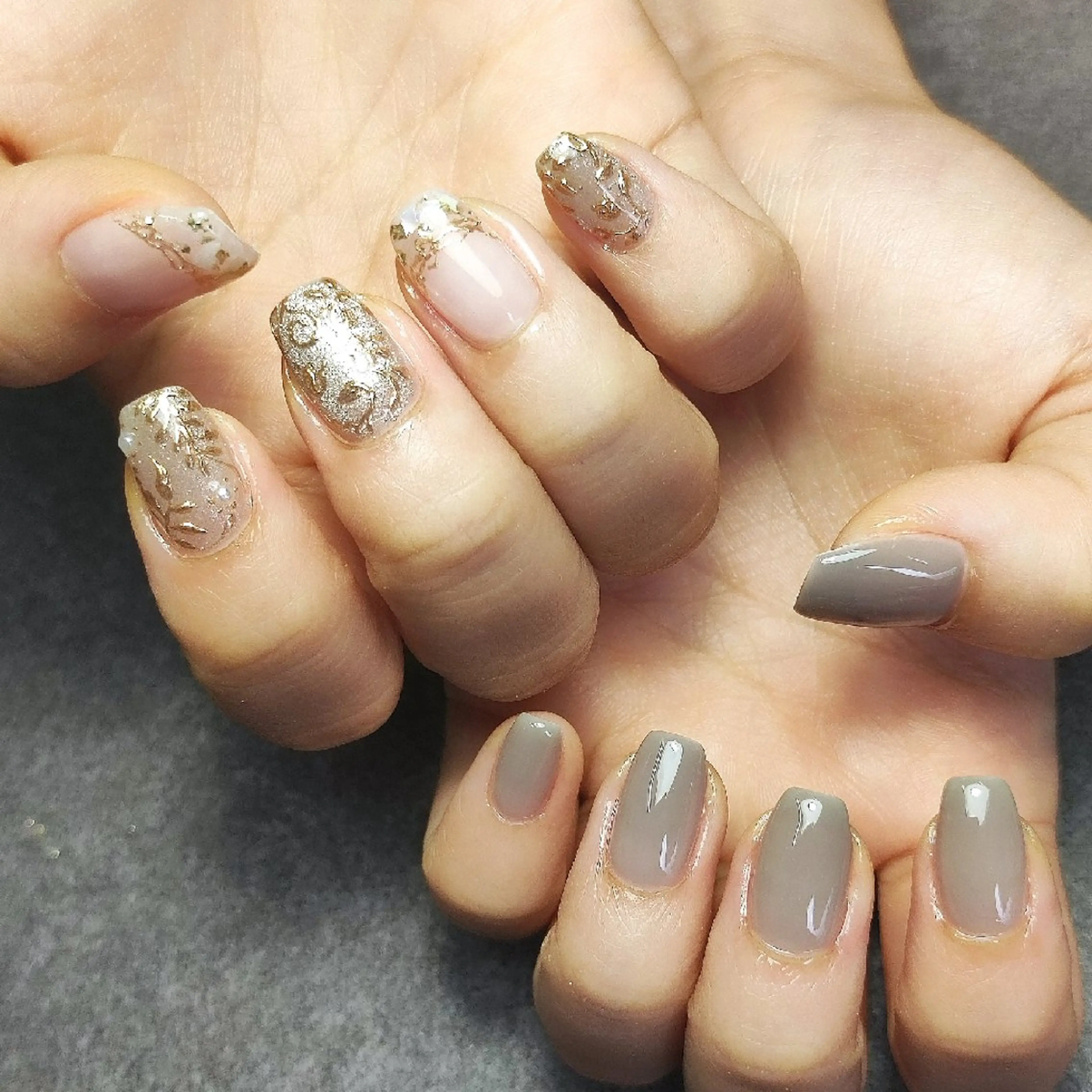 ネイル アートネイル ミラーネイル 個人サロン saltnailのネイルデザイン