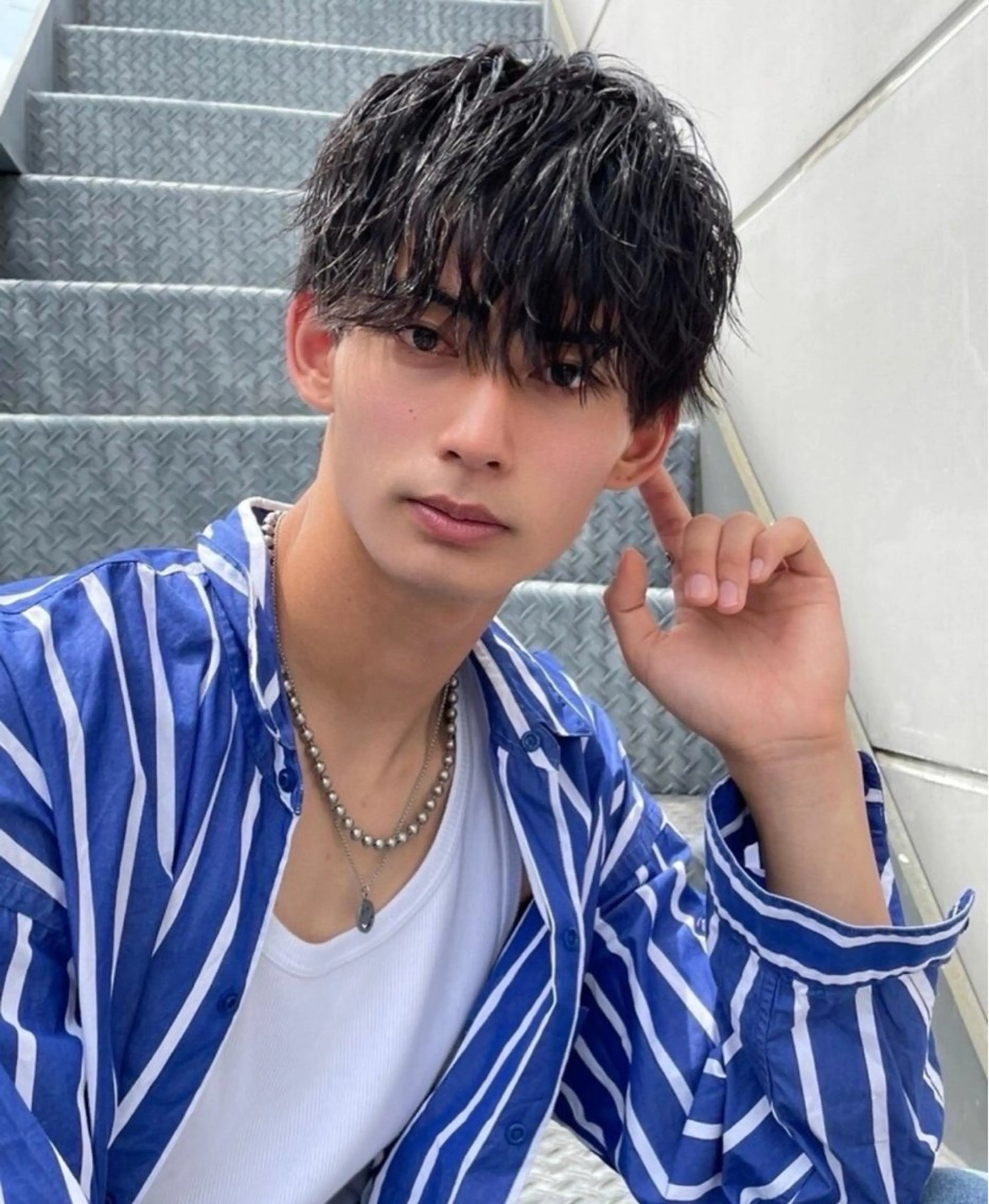 似合わせメンズカット￥3150[梅田/眉毛/メンズマッシュウルフカット/フェード]の写真