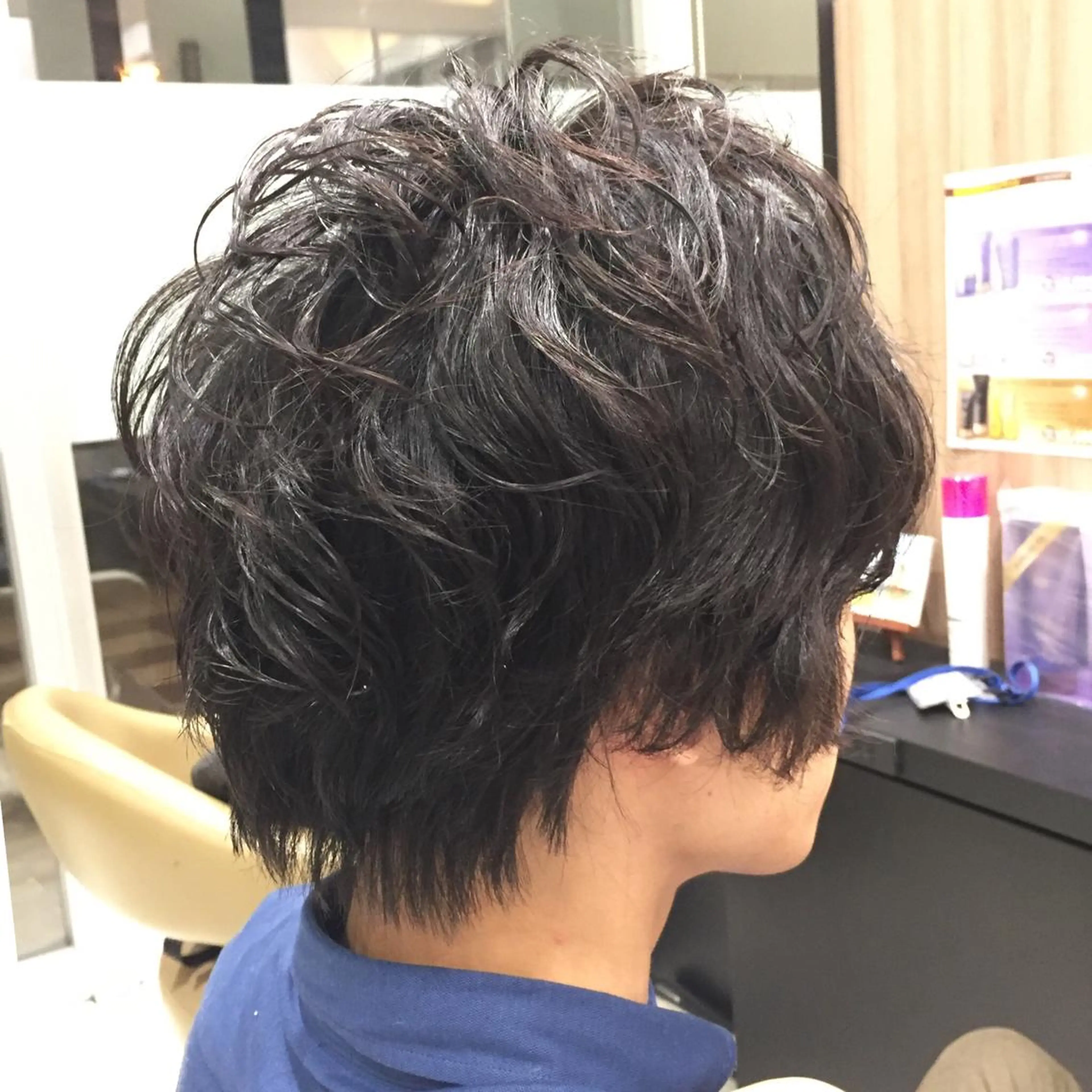 ミディアム パーマ 小野 修平のヘアスタイル