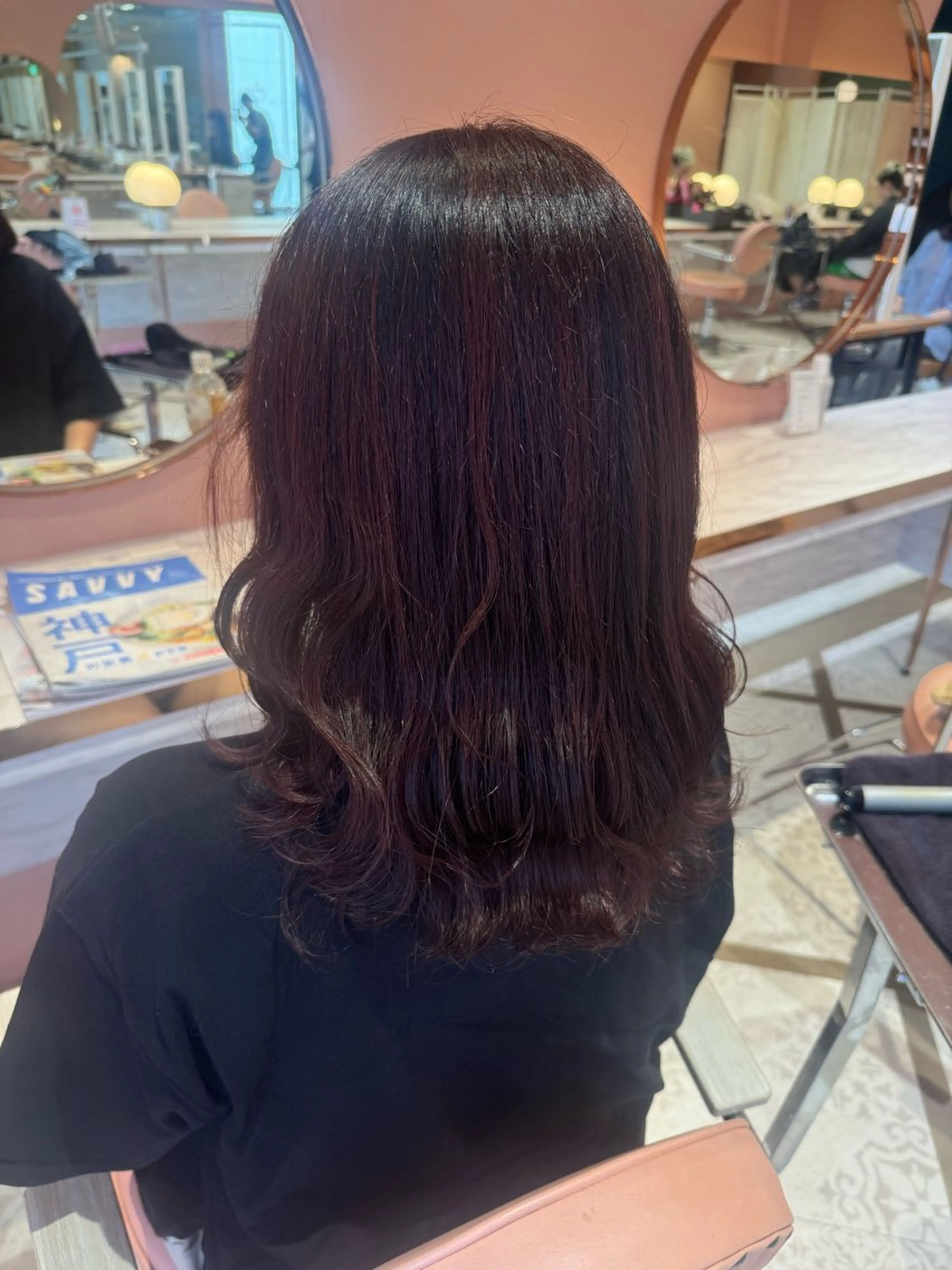 ミディアム ヘアカラー 👑LUNTY RINA👑のヘアスタイル