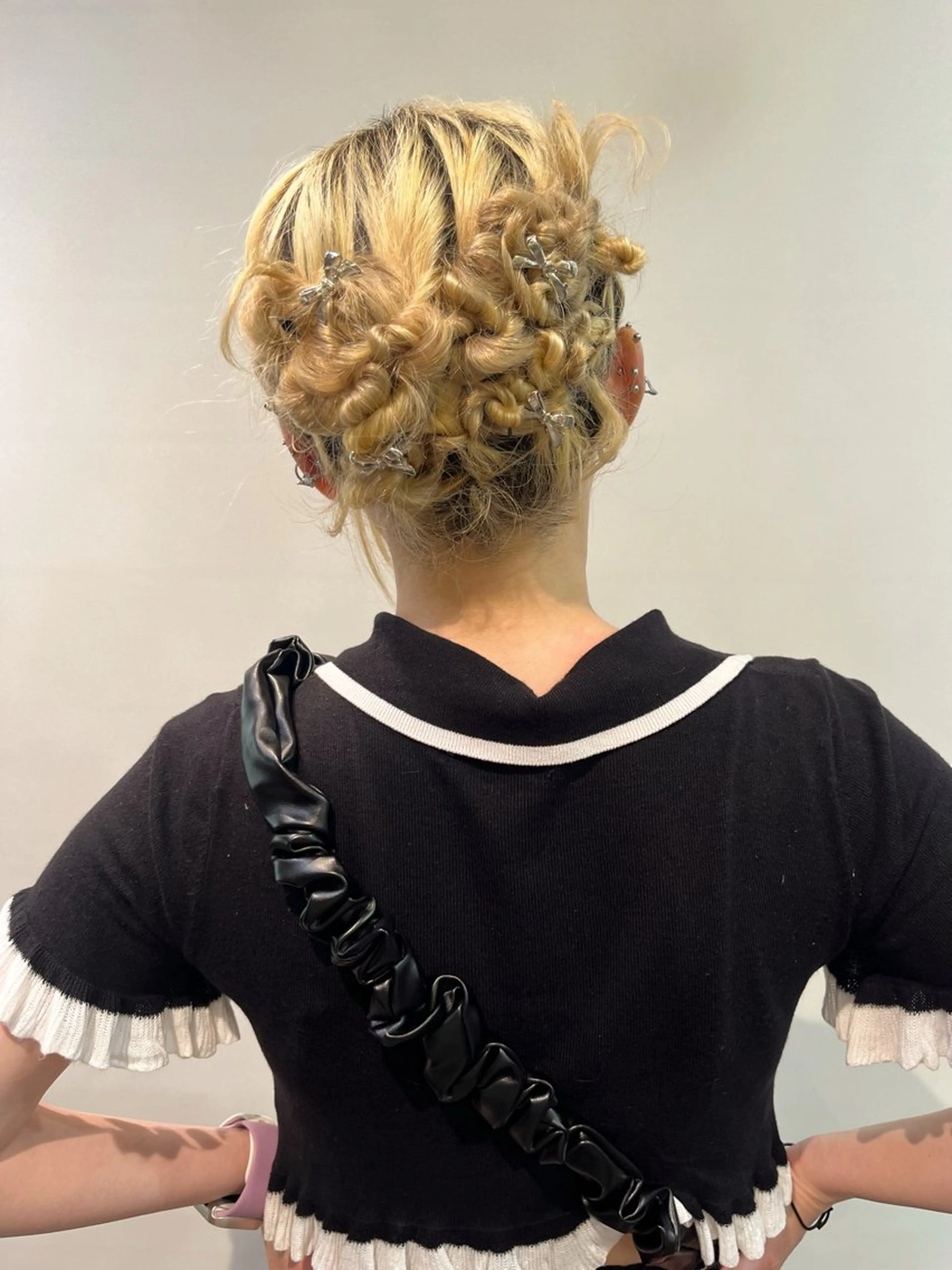 ヘアアレンジ ヘアセット 💖デザインカラー/ タダ ハナカ💖のヘアスタイル