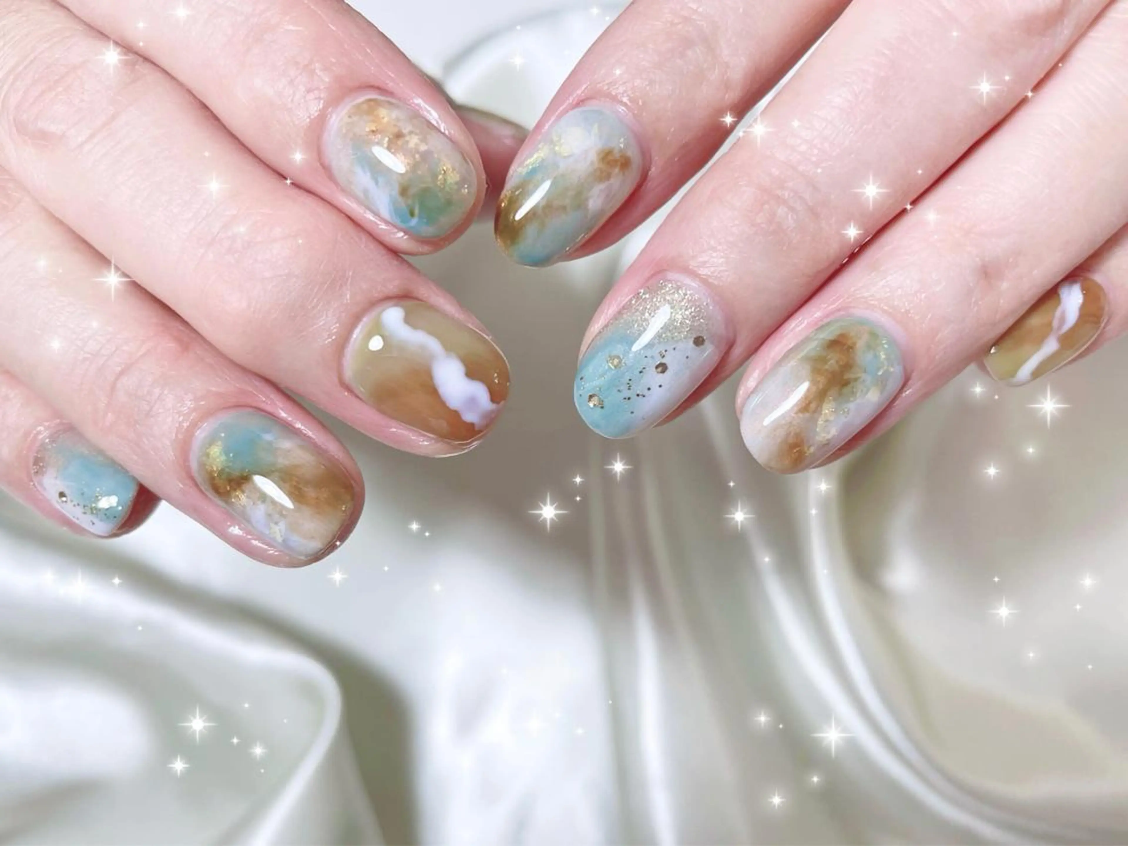ネイル アートネイル ニュアンスネイル ハンドネイル FLARE NAIL フレアネイルのネイルデザイン