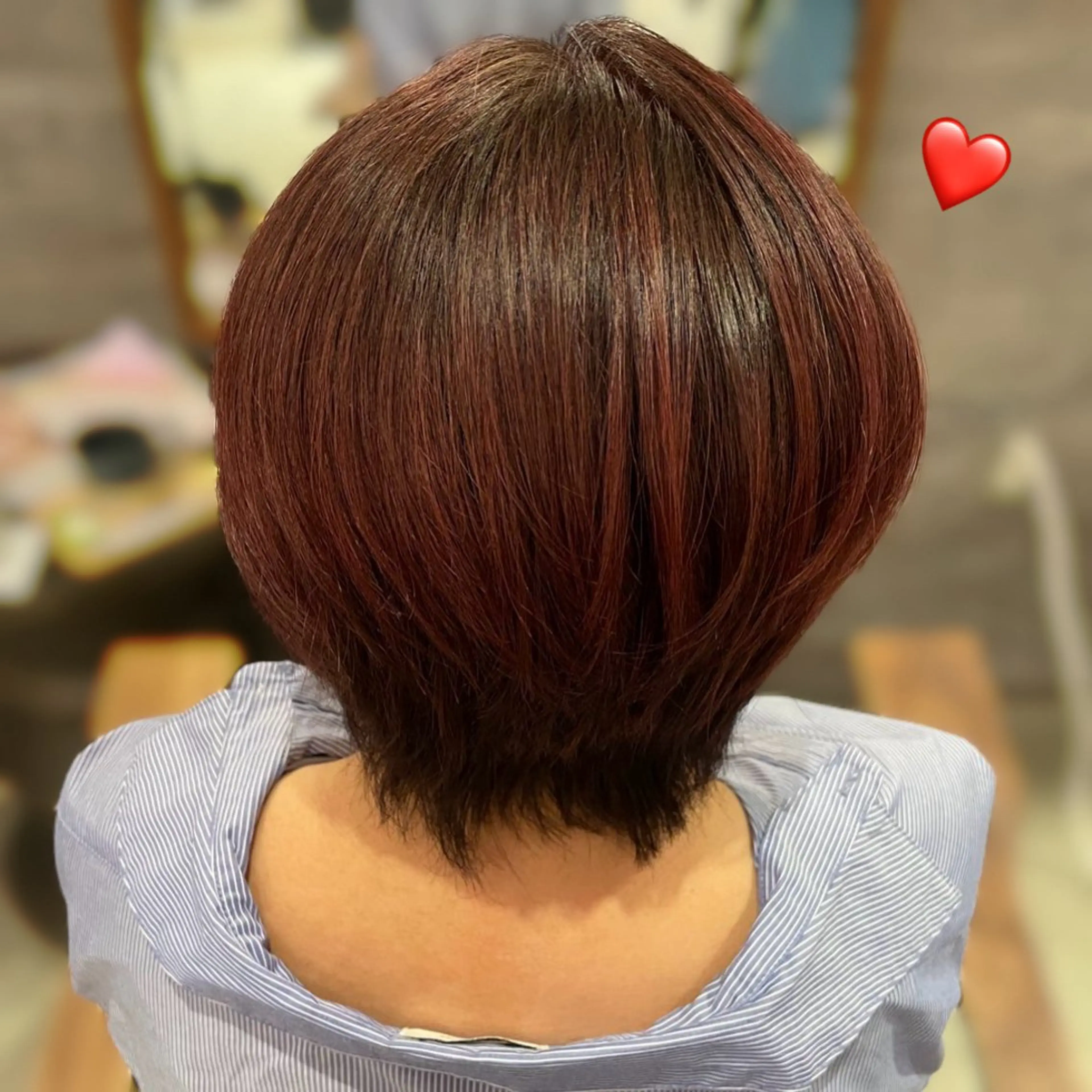 カラー レッドカラー カット ヘアカラー トリートメント Spin hair烏丸店所属・🌟Spinhair 福永えいみ🌙*.｡のヘアスタイル