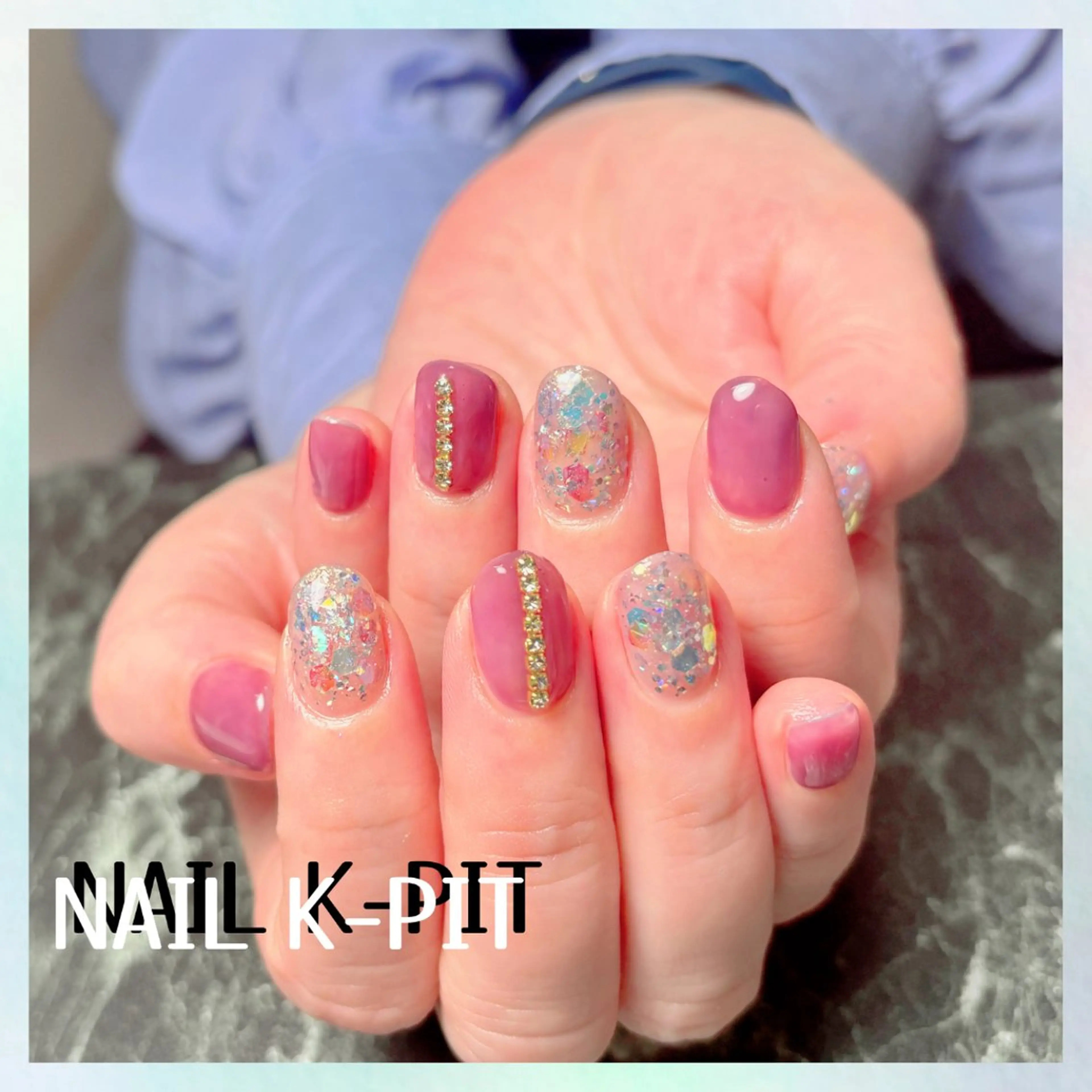 ネイル ラメ(グリッター) ストーンネイル ハンドネイル NAIL K-PIT ネイル ケーピットのネイルデザイン