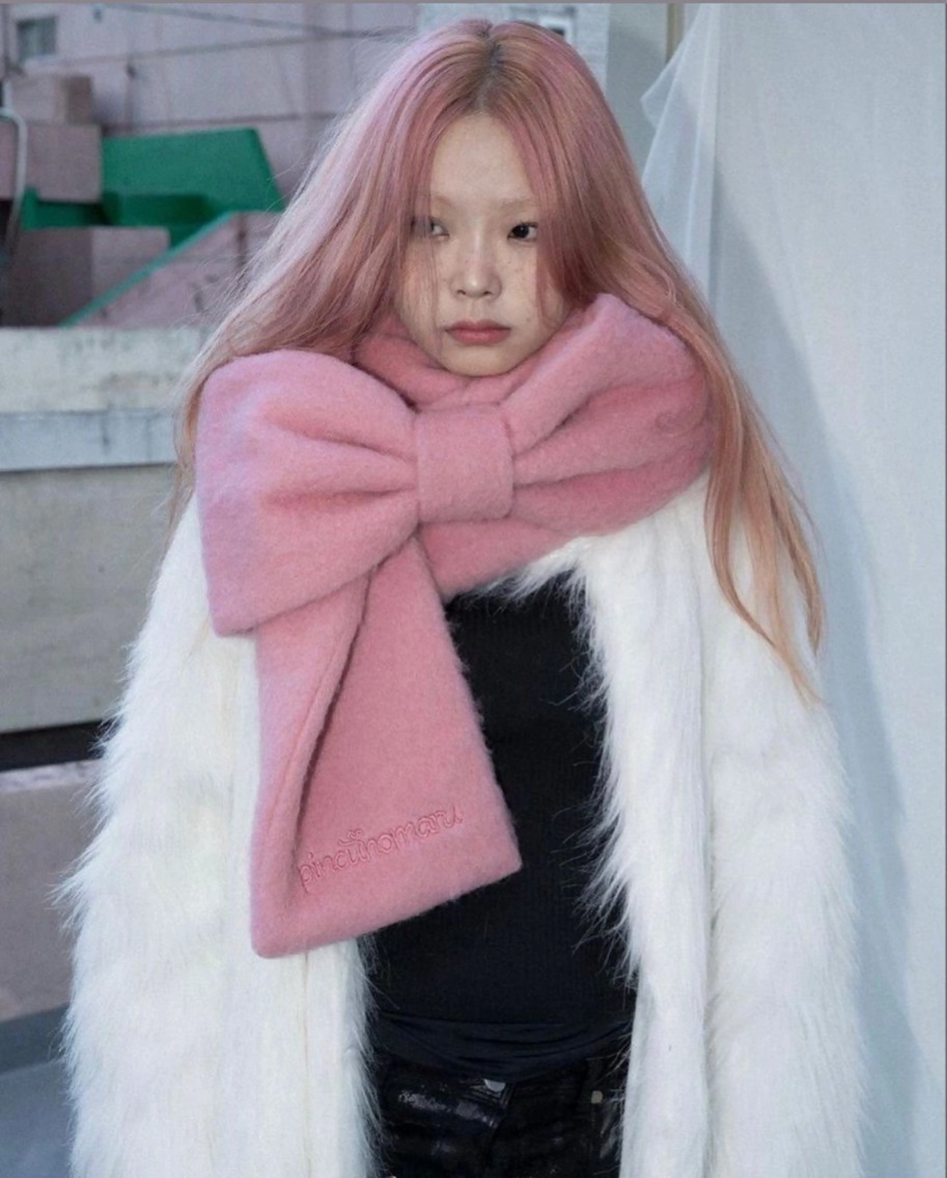 カラー ベージュカラー ブリーチ 透明感カラー ピンクカラー ピンクベージュ rinka／暖色 ブリーチのヘアスタイル