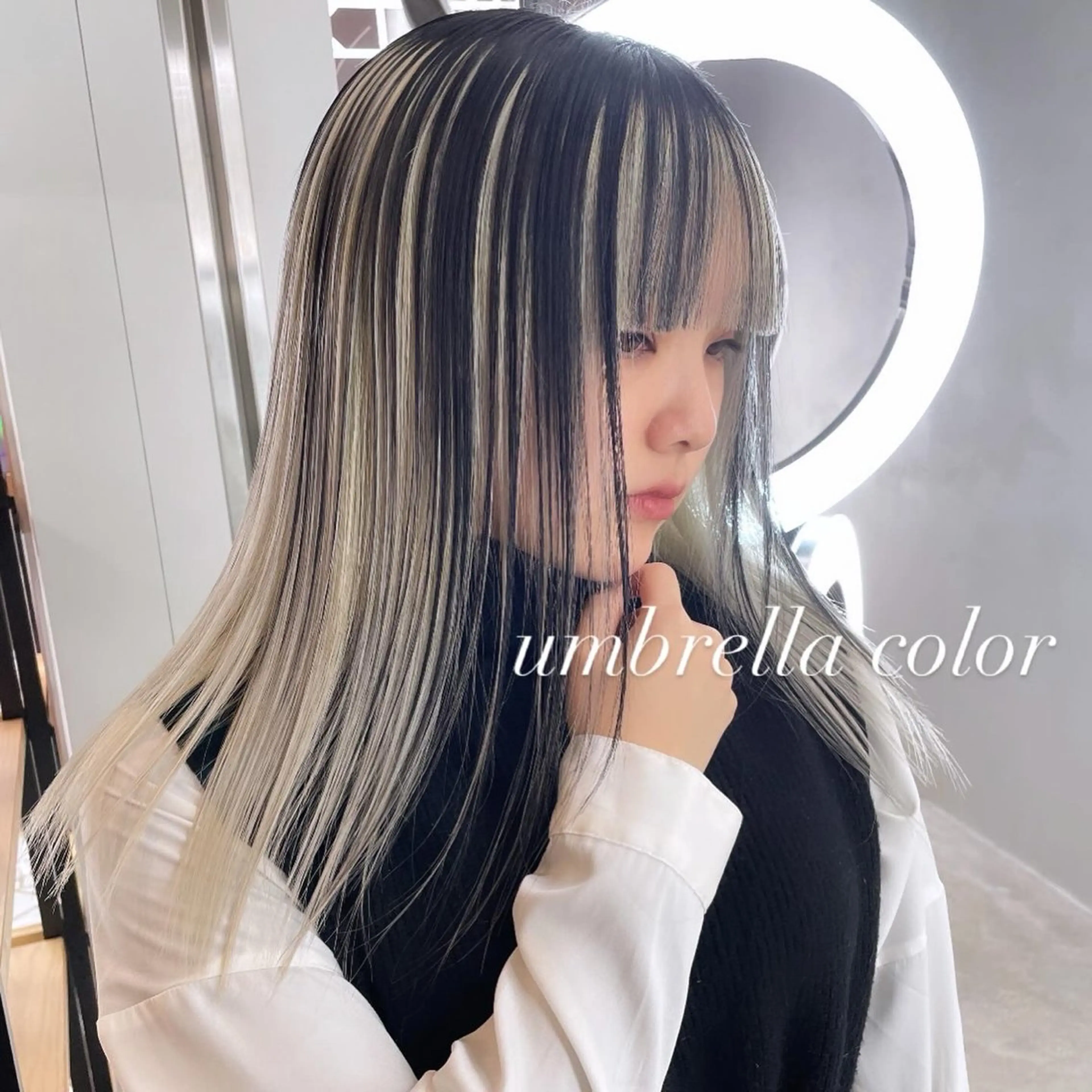 ロング カラー カット ヘアカラー トリートメント ヘアセット 💜ハイトーン💛 マジカルかいちゃんのヘアスタイル