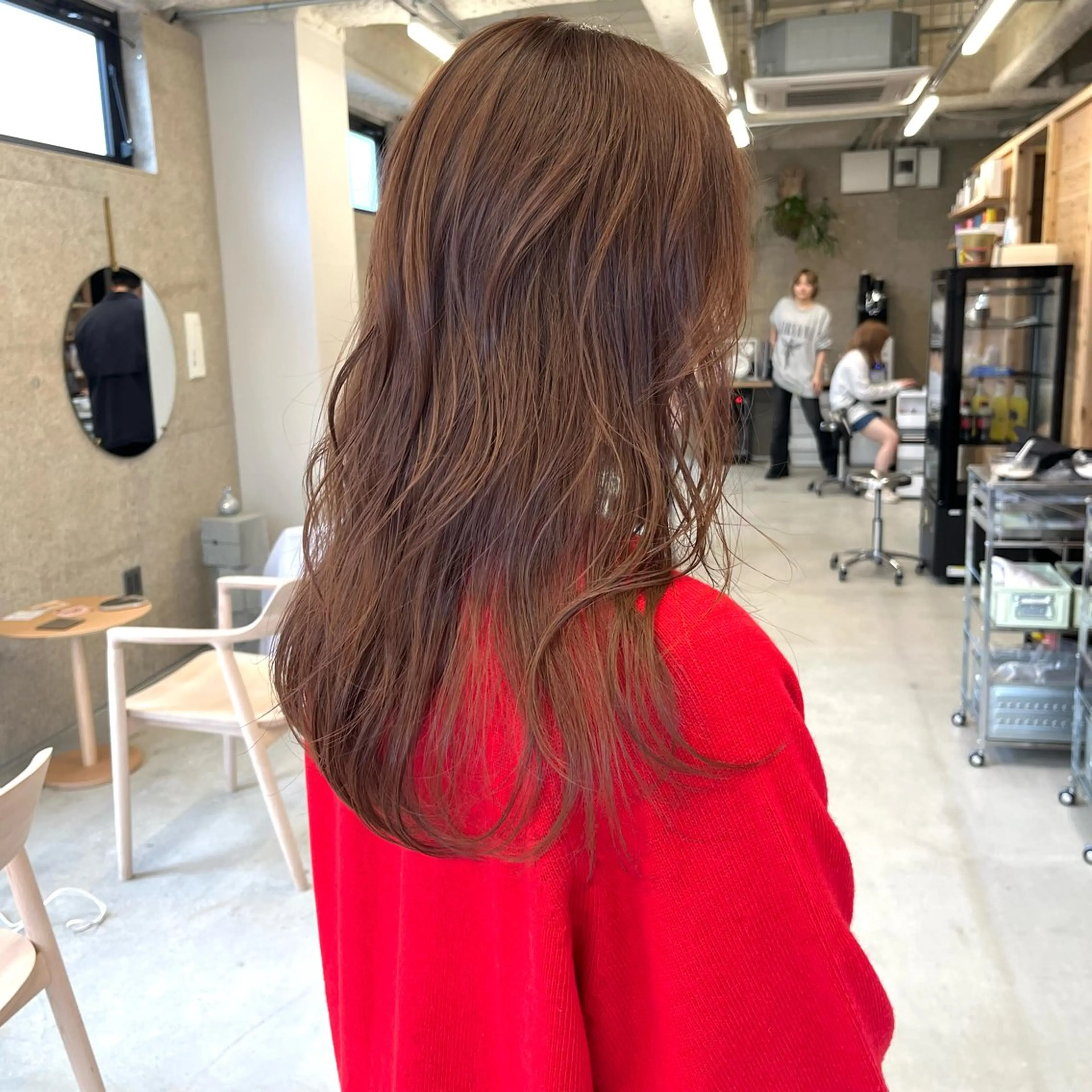 ロング カラー カット ヘアカラー トリートメント SiLO yuri andoのヘアスタイル