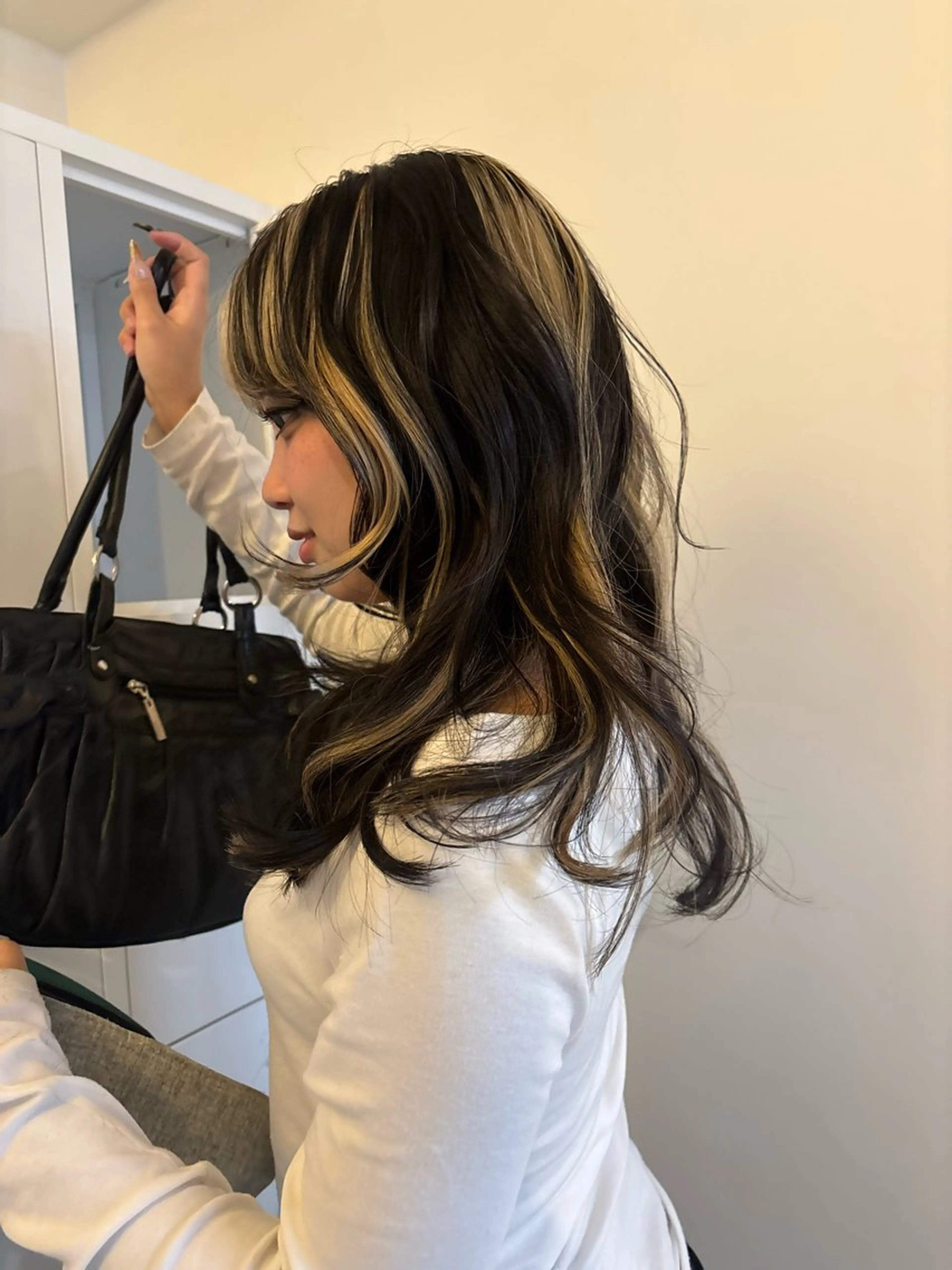 セミロング ハイレイヤー レイヤーカット Zoey きゃなのヘアスタイル