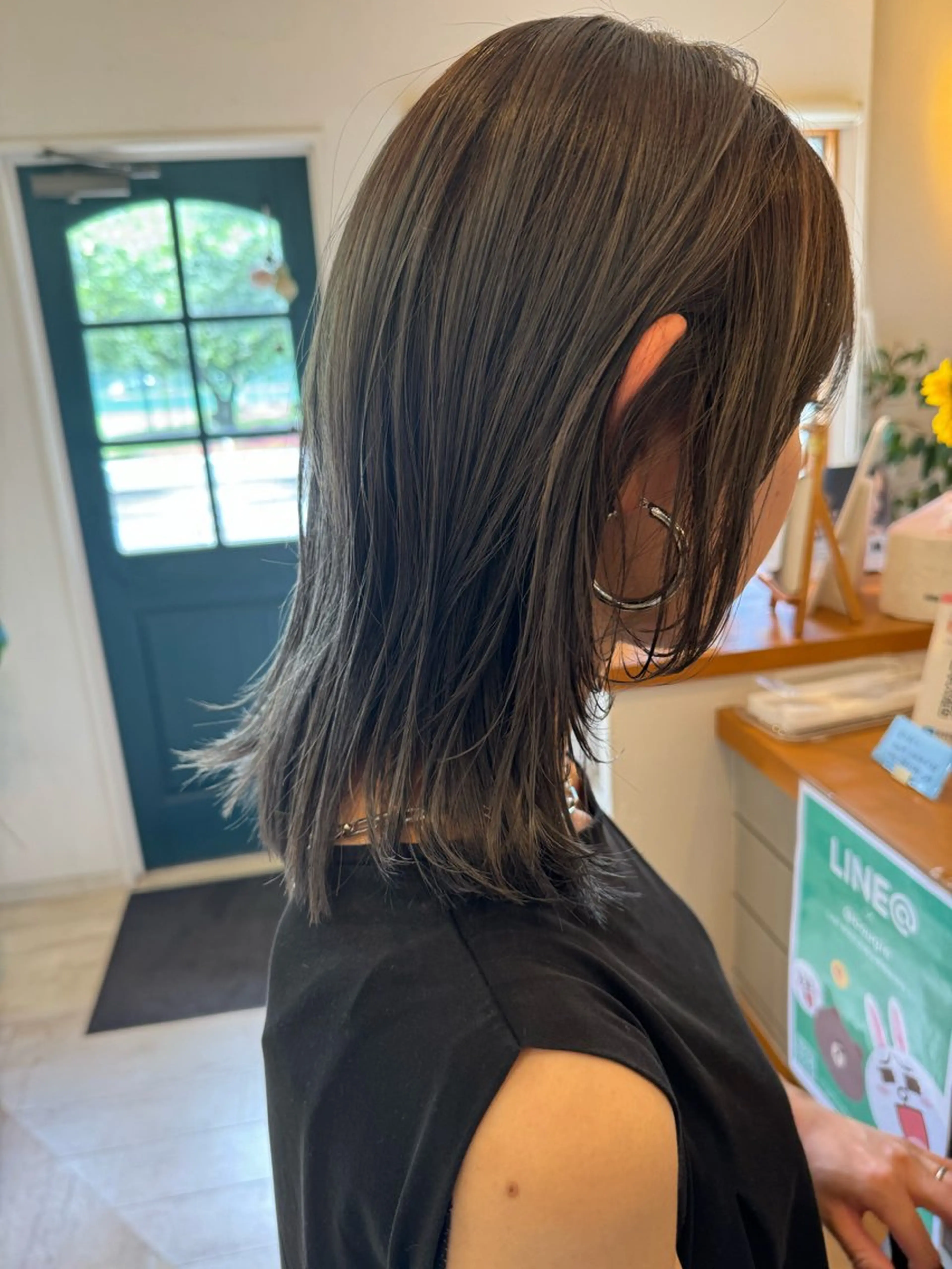 ミディアム ena 縮毛矯正×髪質改善のヘアスタイル