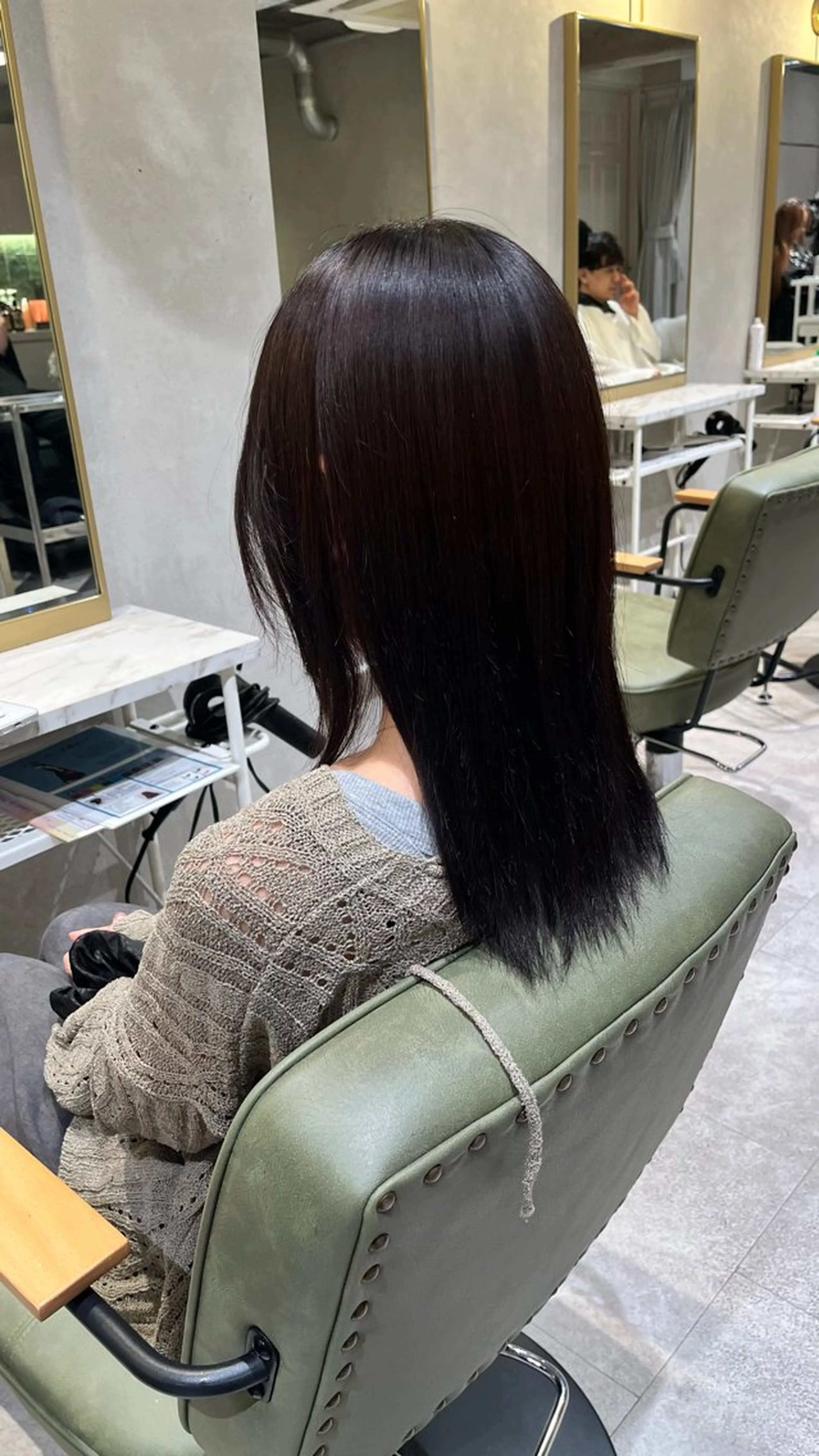 セミロング カラー 新宿/アシスタント AiNAのヘアスタイル