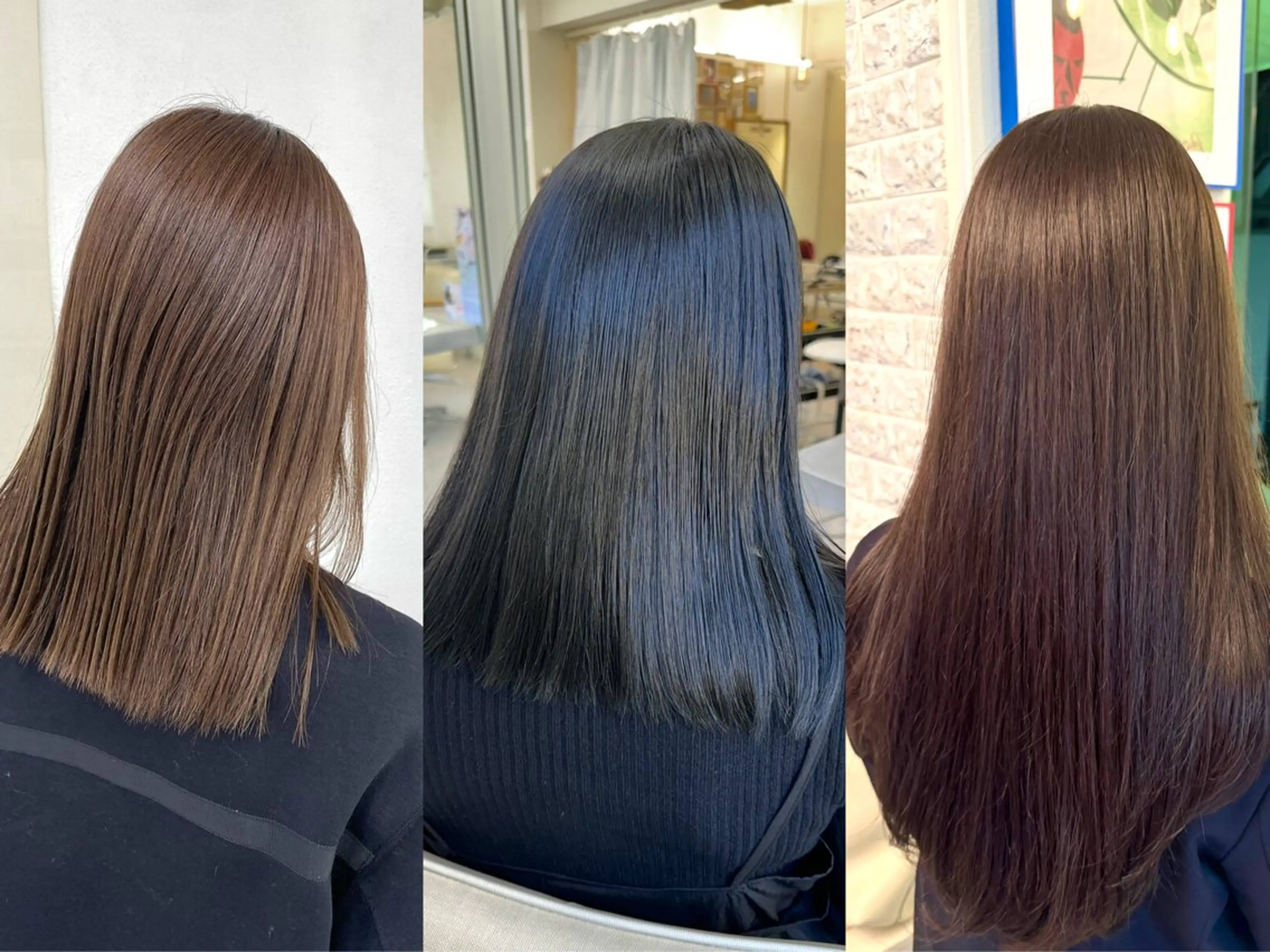 ミディアム カラー カット ヘアカラー トリートメント レイヤーウルフ エクステ磯部のヘアスタイル