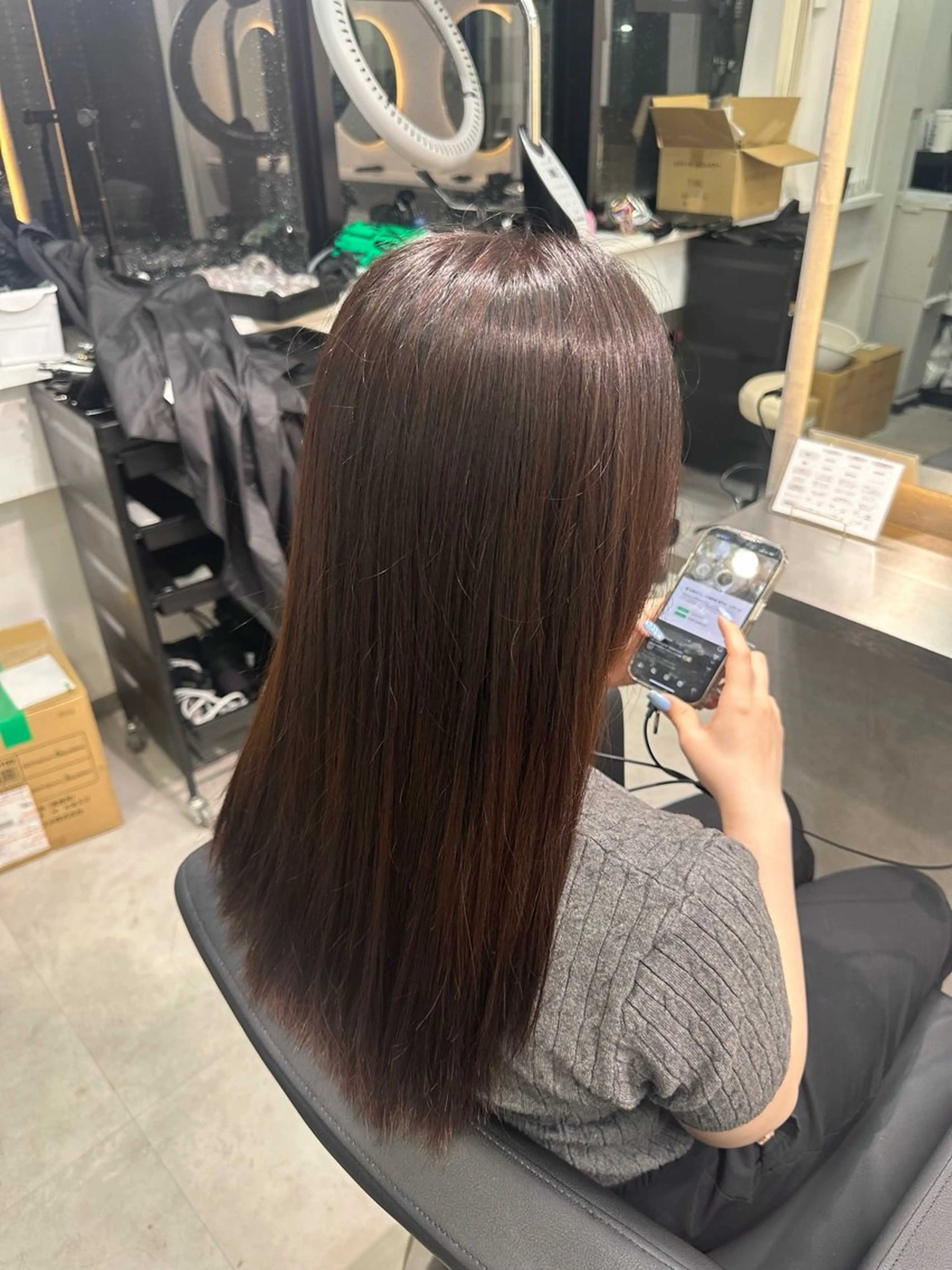 カラー ブラウンカラー 濵﨑 颯七のヘアスタイル