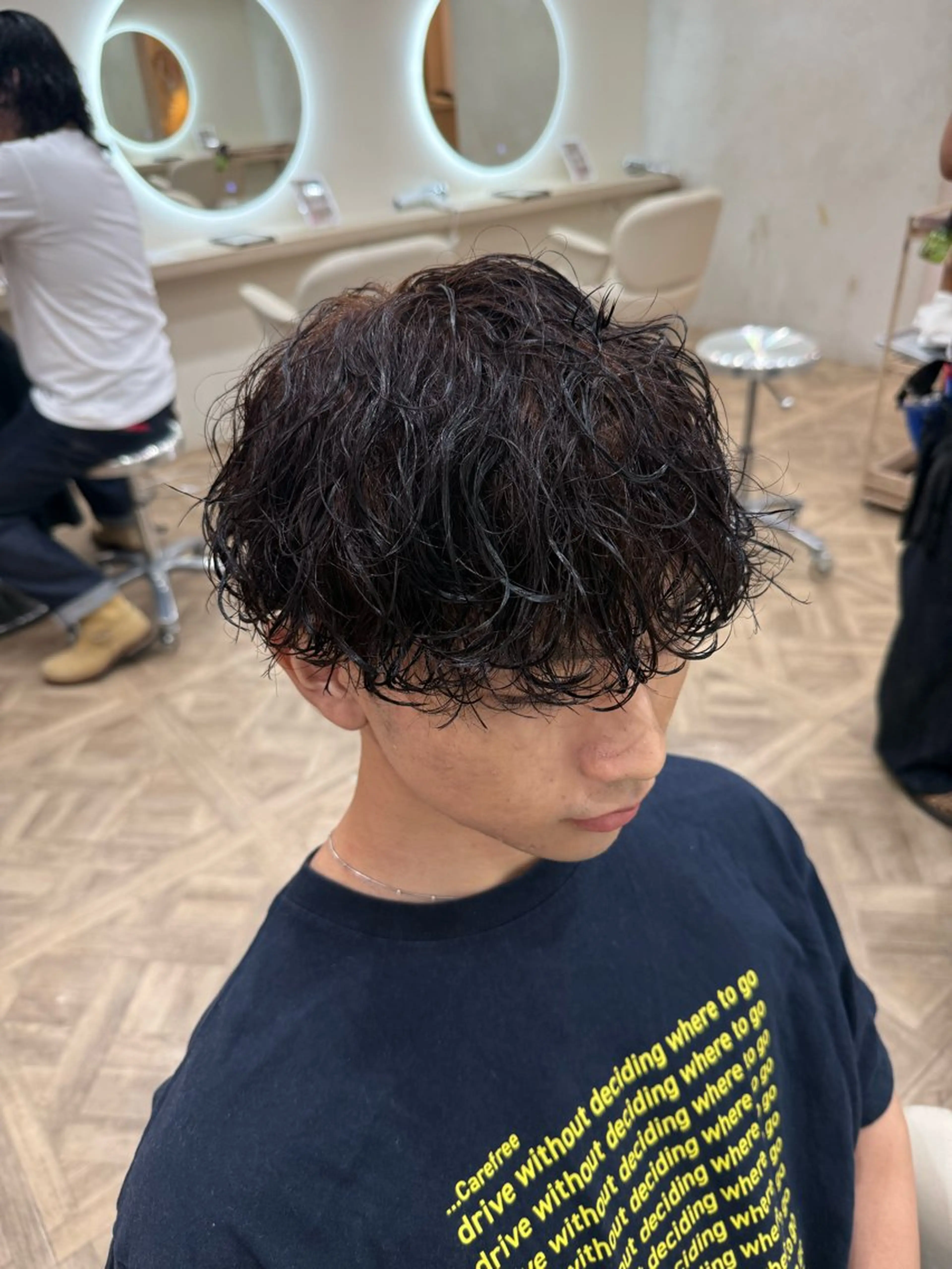 パーマ メンズ メンズパーマ カット パーマ トリートメント 市原亮/名古屋駅/ ツイスパ/波巻きのヘアスタイル