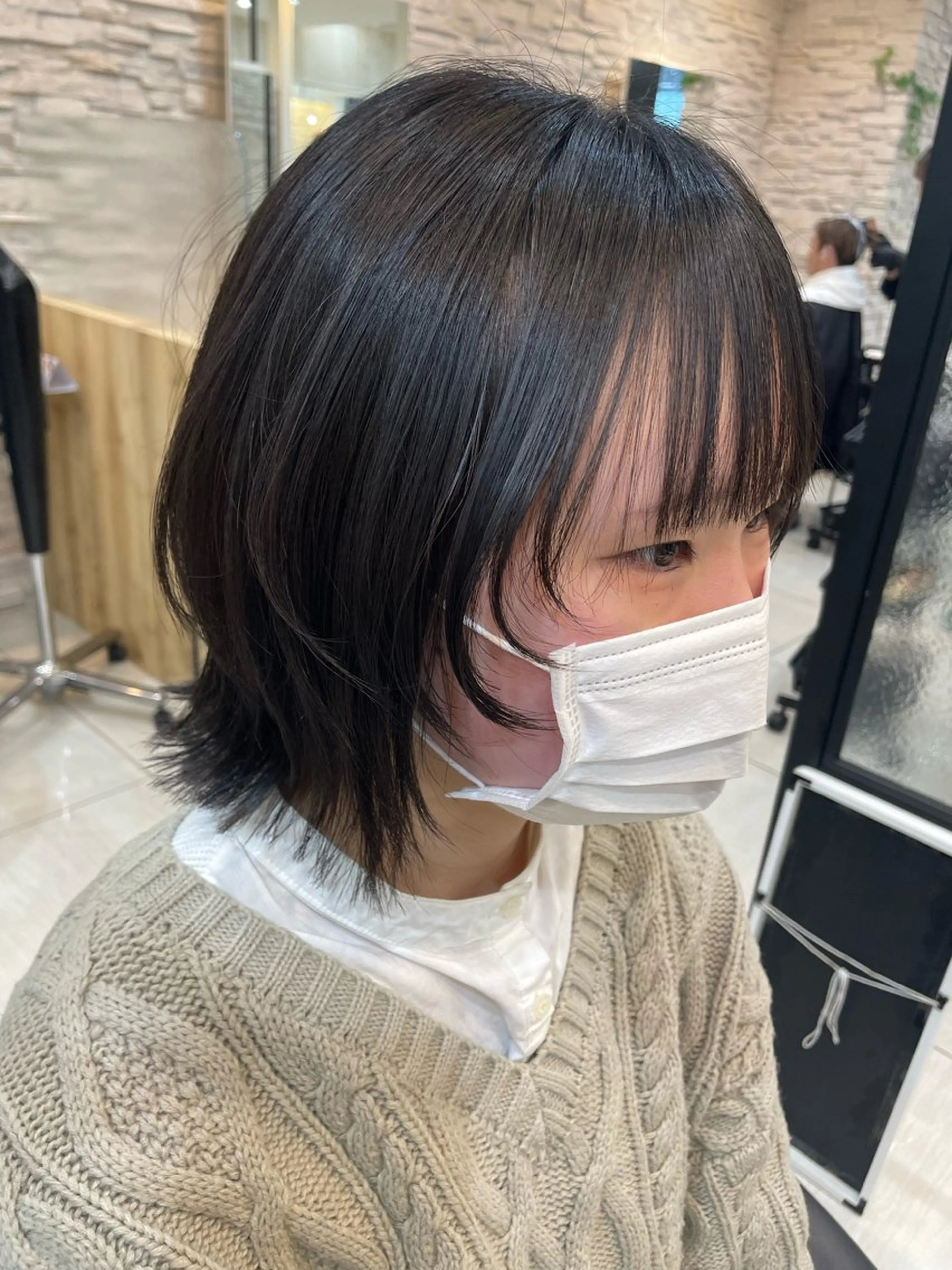 ミディアム ウルフカット 縮毛矯正 田野倉NEXT店 美髪ニストのヘアスタイル