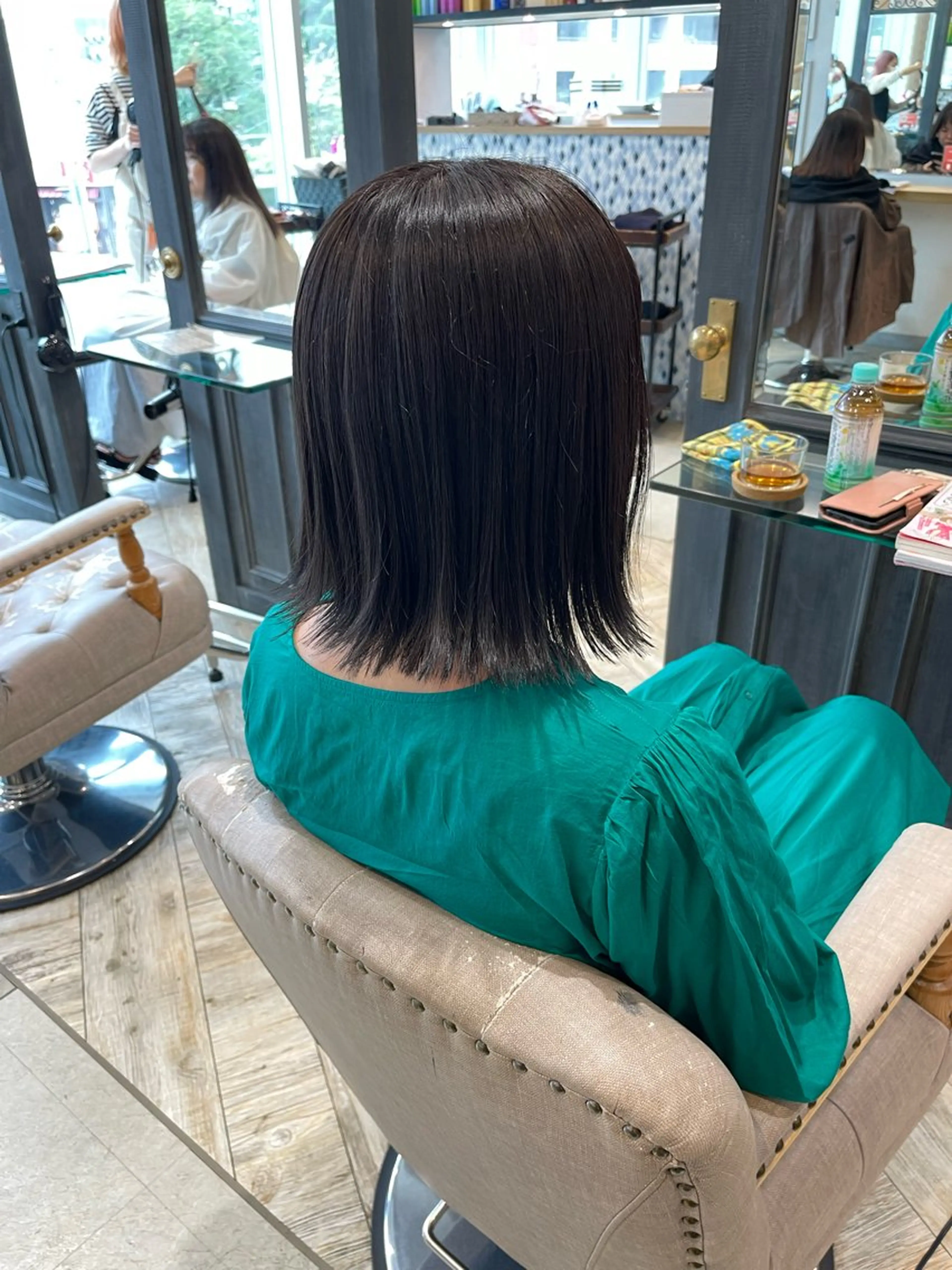 ミディアム カット ヘアカラー トリートメント ショート/ボブ アンドウ☺︎のヘアスタイル