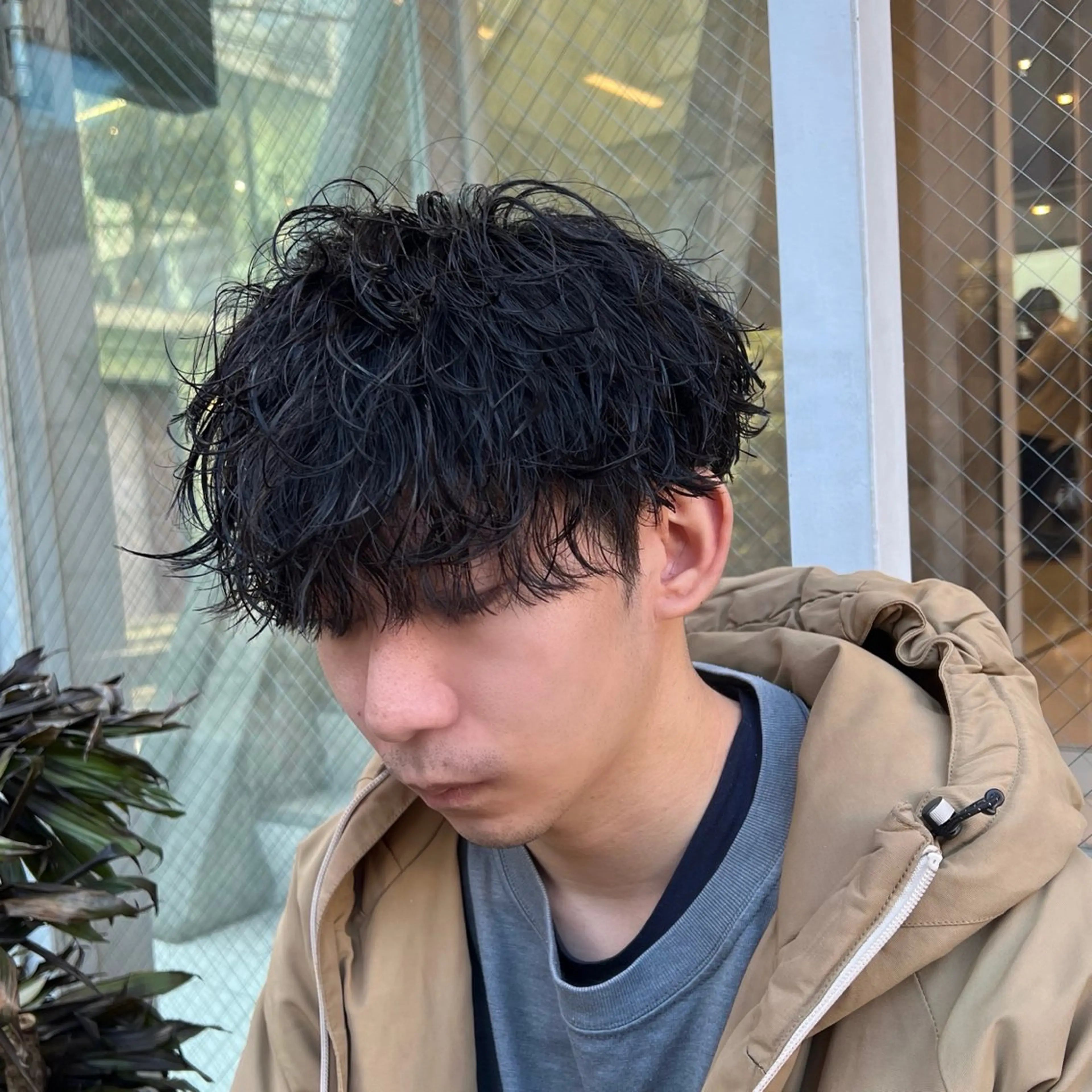 メンズ メンズパーマ 波巻きパーマ カット パーマ トリートメント メンズ特化/パーマ/ ハイライト/竜成のヘアスタイル