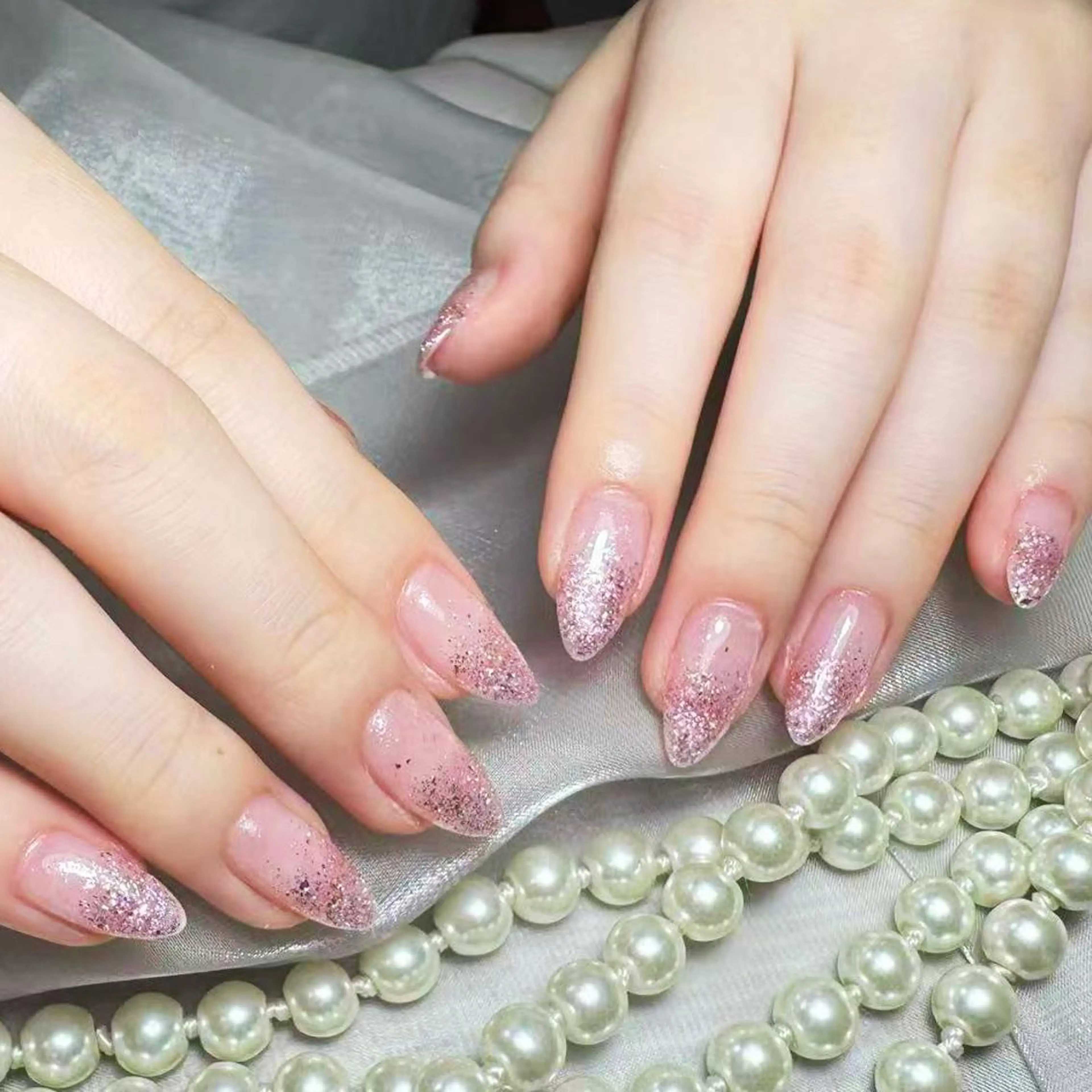 ネイル アートネイル オーロラネイル ガーリー キラキラネイル マグネットネイル ハンドネイル Diamond ✨のネイルデザイン