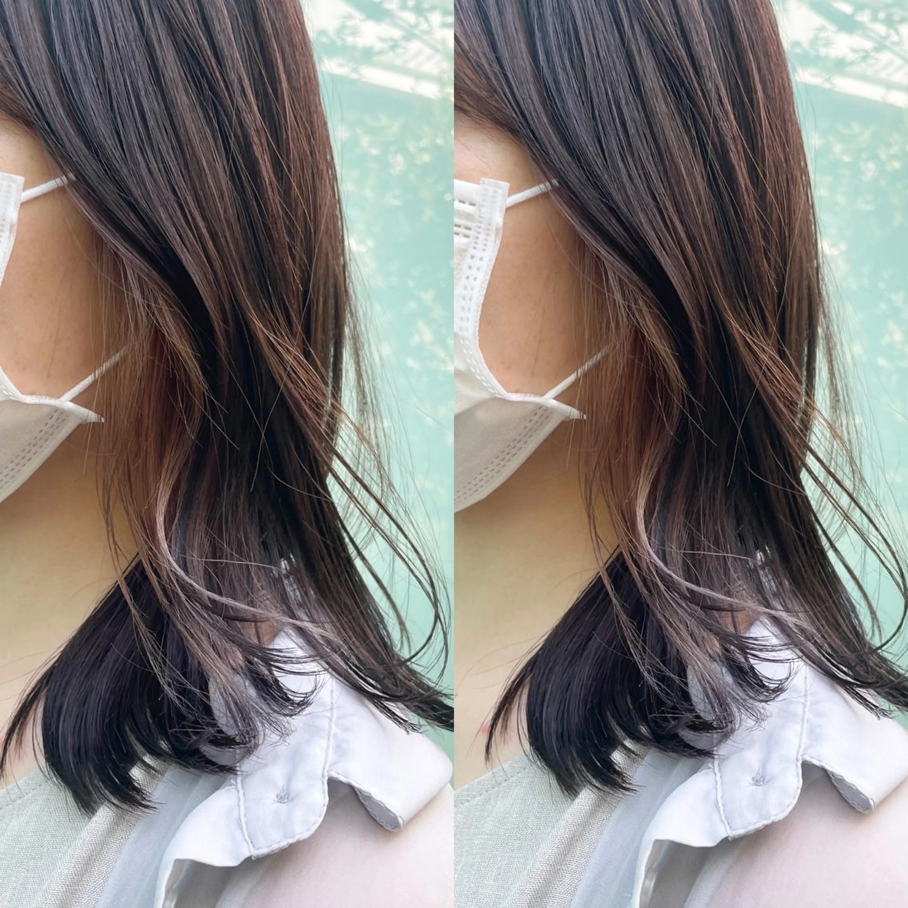 ミディアム 大人上品な ハイライト🪄イワヤのヘアスタイル