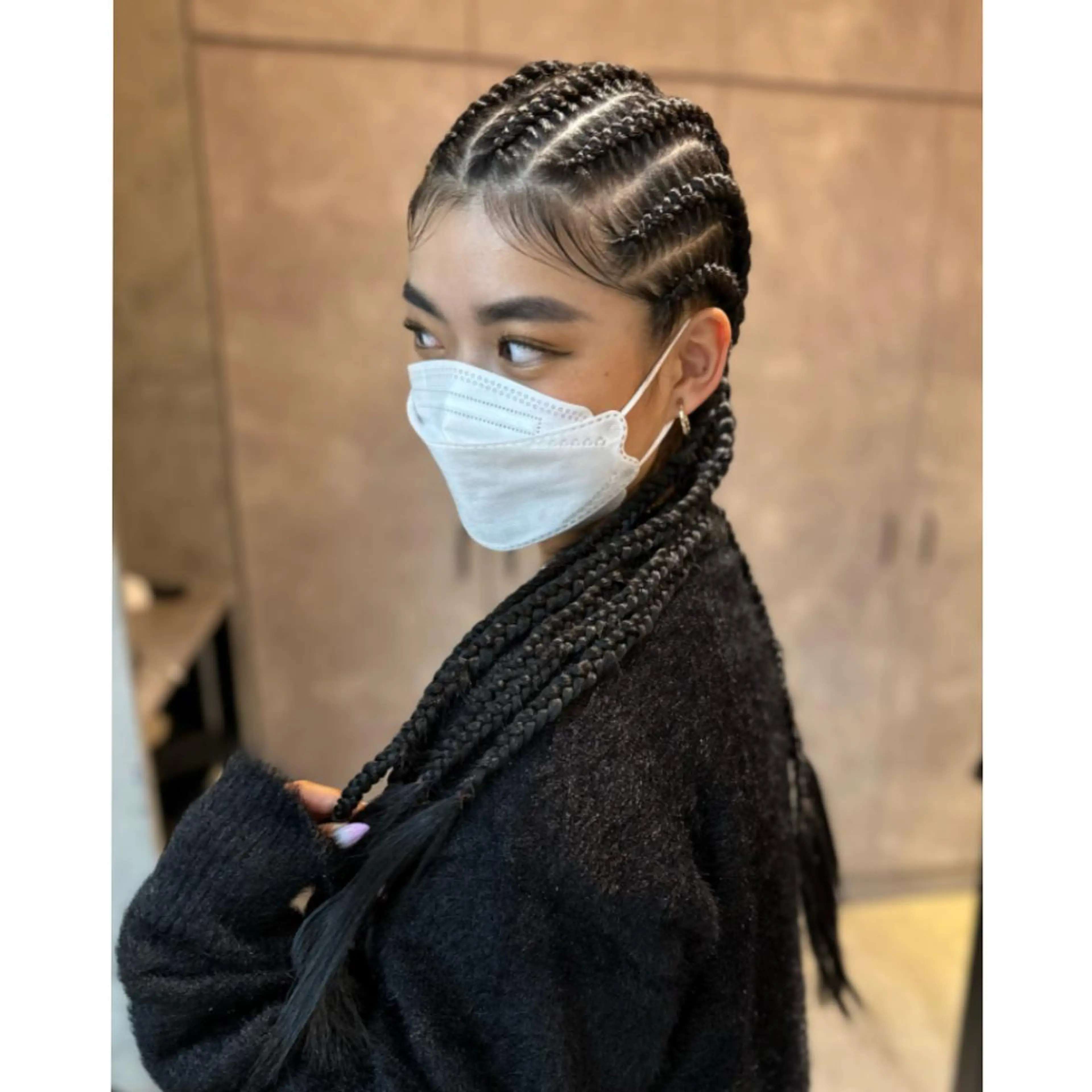 メンズ キッズ 子どものヘアアレンジ エクステ ヘアセット BRAIDS💎愛子 大人ハイライト💎のヘアスタイル