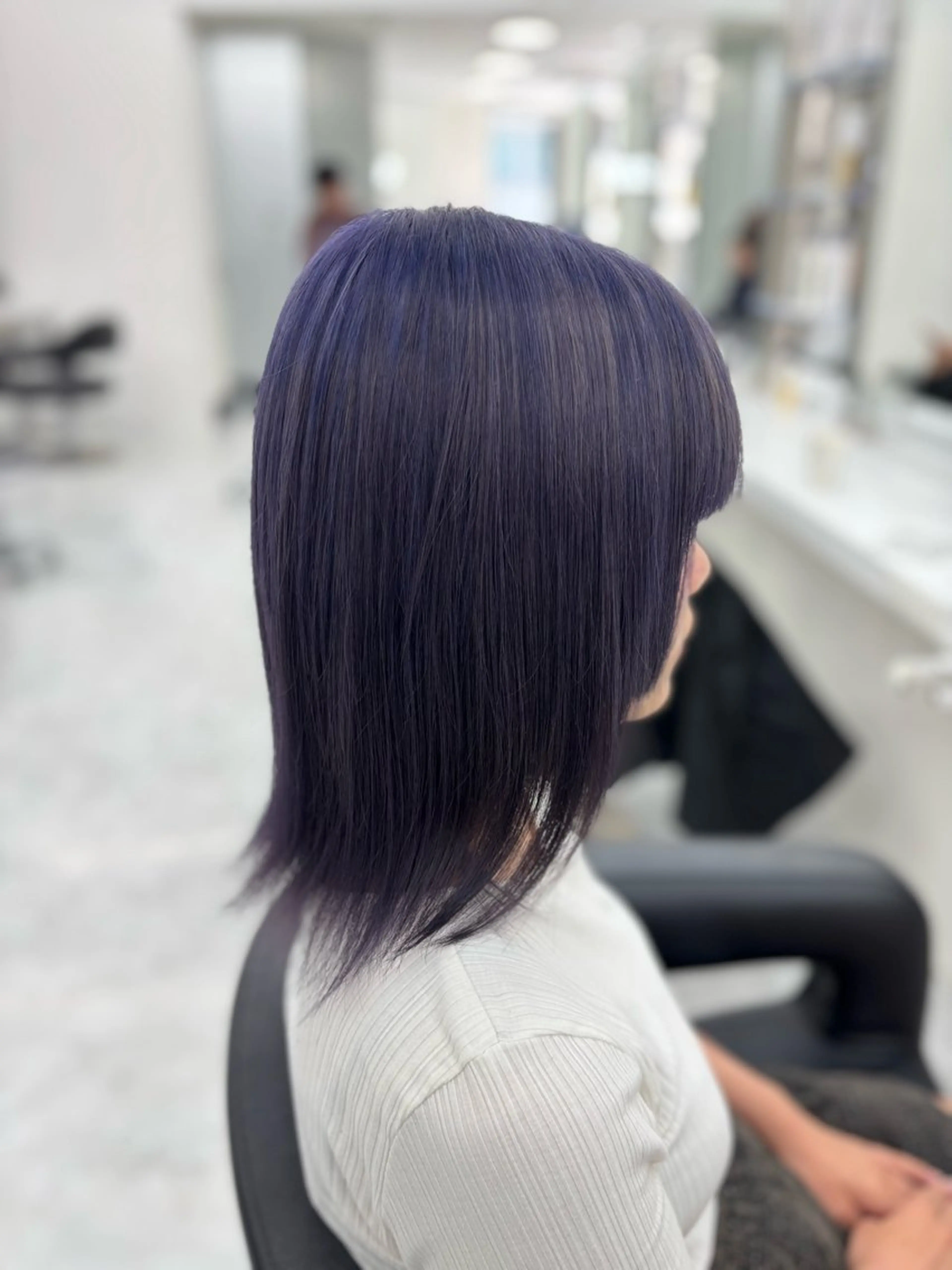 ミディアム カラー ヘアカラー ヘッドスパ ヘアセット 斗和🫧天神/ハイ トーン／透明感カラーのヘアスタイル