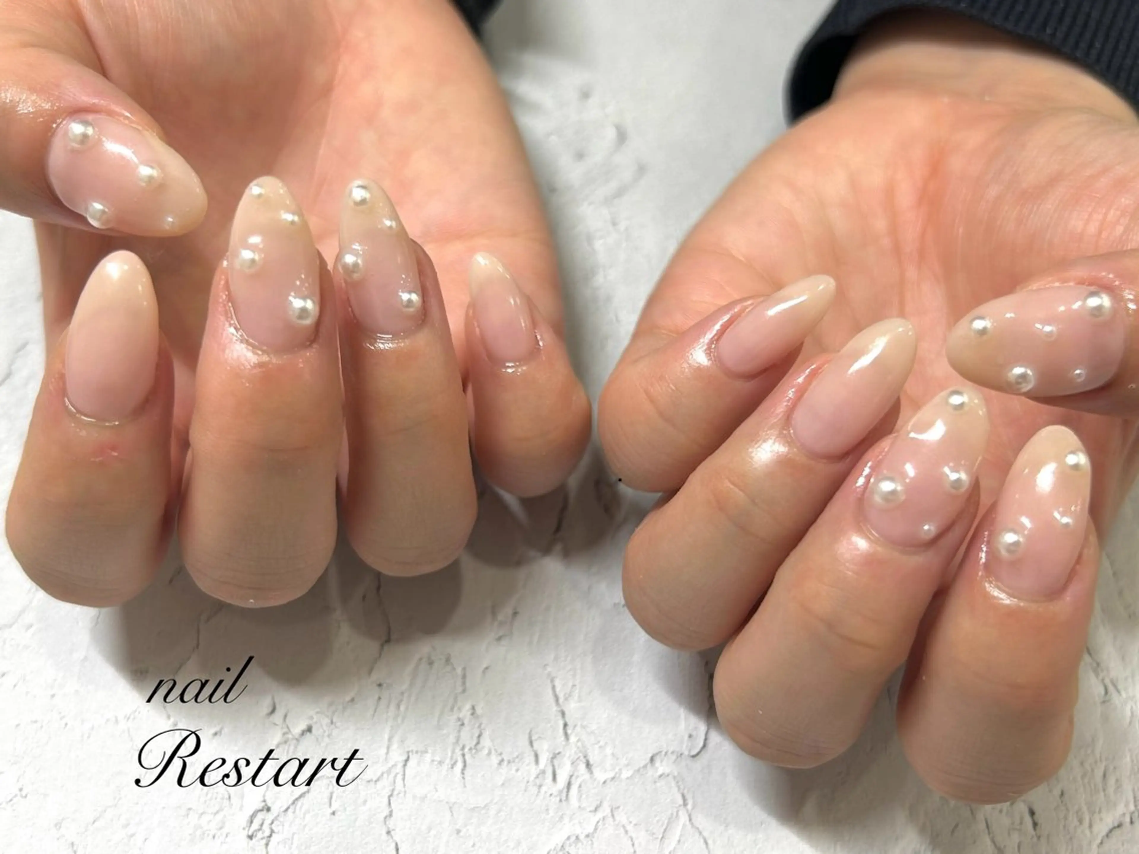 セミロング ハンドネイル nail Restart所属・Restart YURIのネイルデザイン