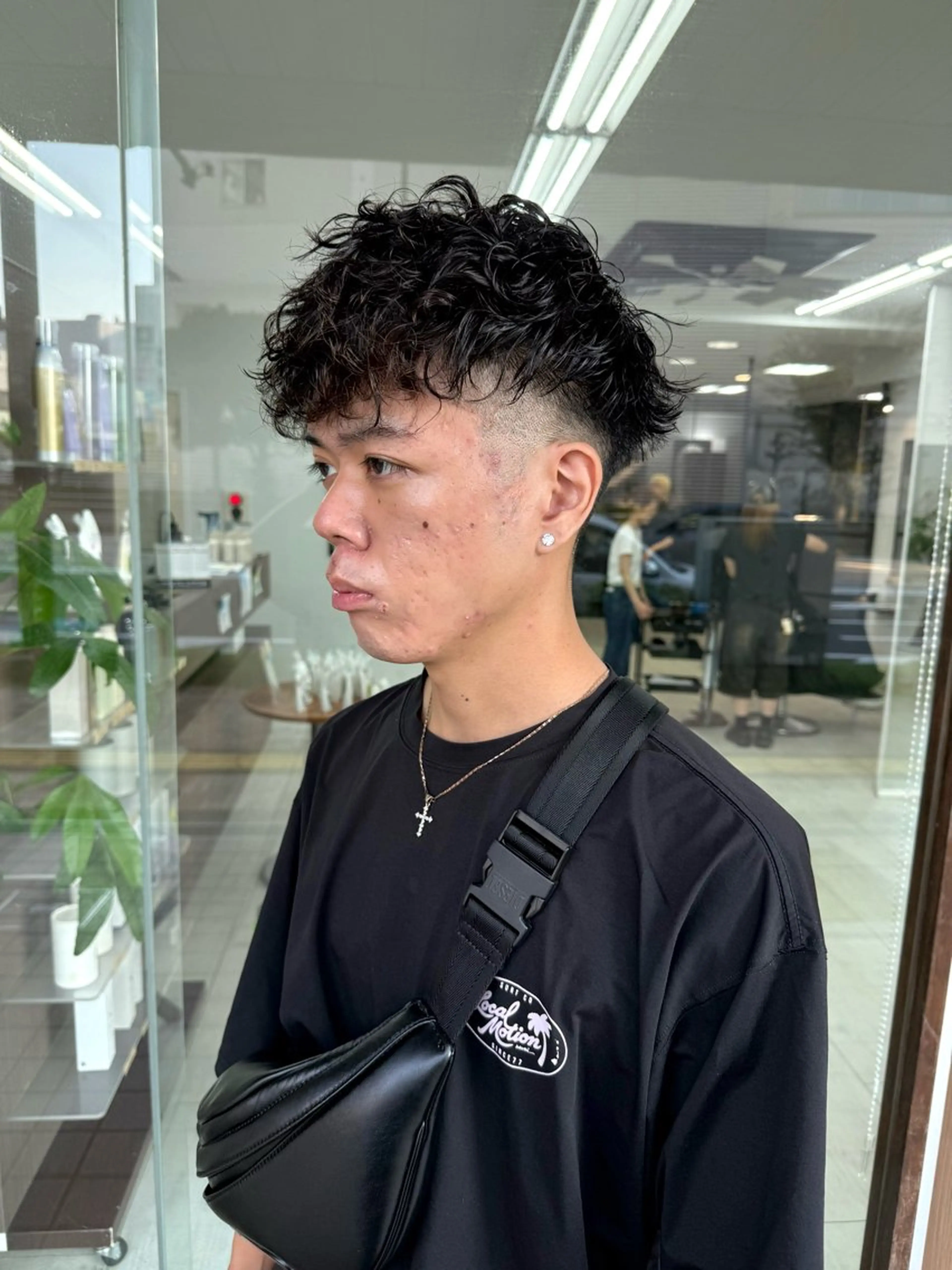 ショート パーマ メンズ スペインカール カット メンズパーマの達人 /タカシマ　ダイスケのヘアスタイル