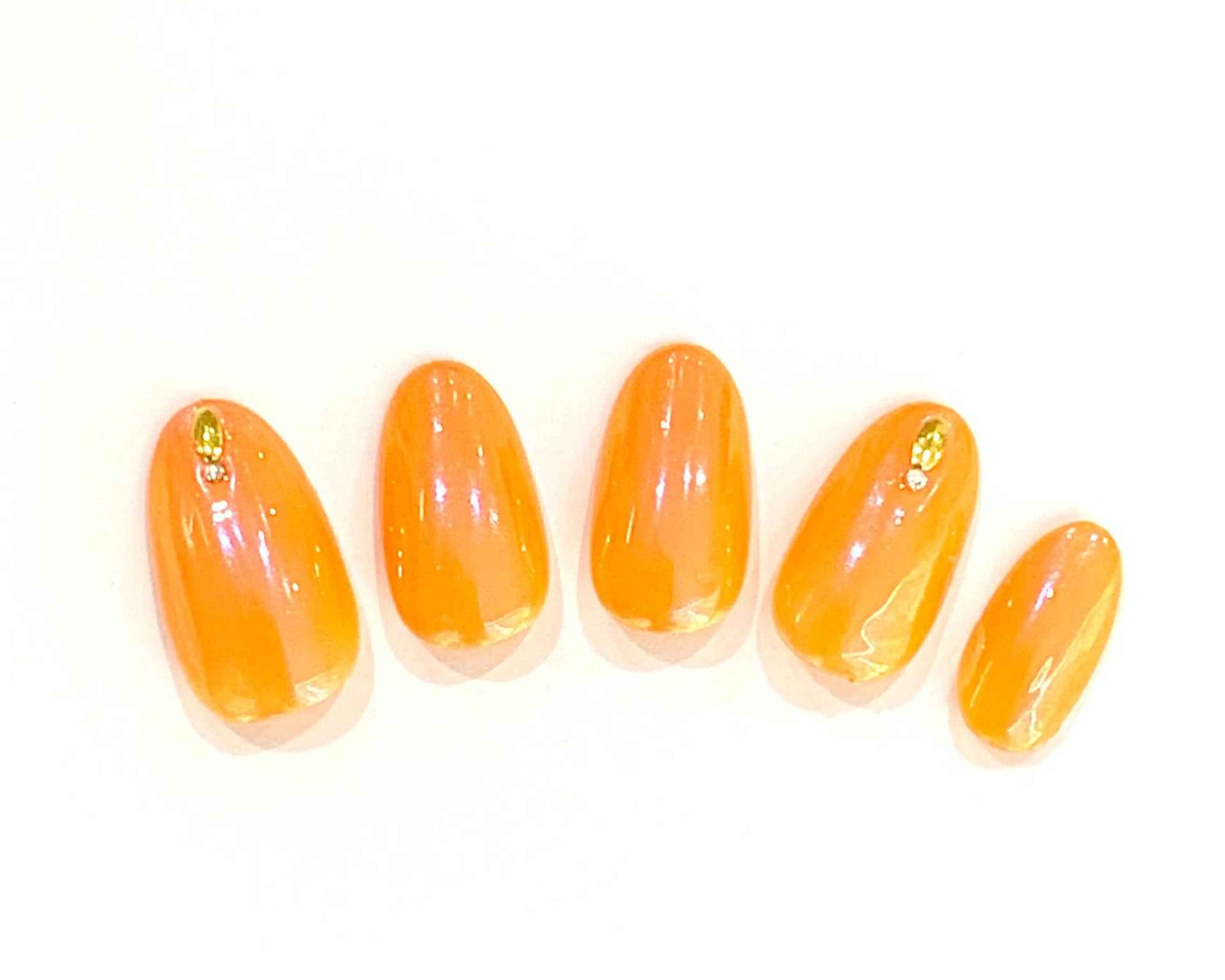 セミロング ネイル ミラーネイル 西院eye fallonのマツエク・マツパデザイン