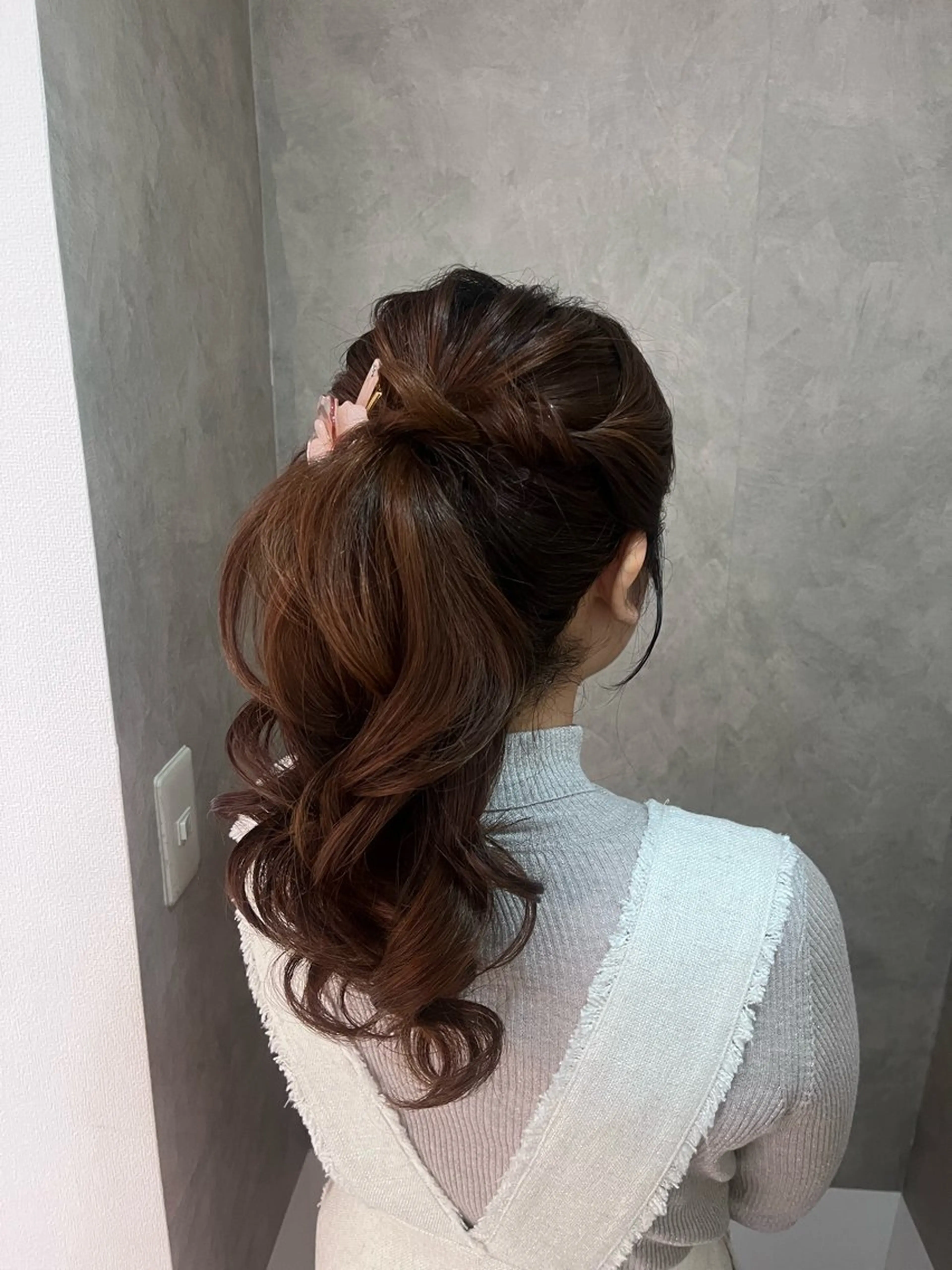 ヘアアレンジ ポニーテール ヘアセット 参列 ✽ 推し活ヘア 💕ゆり🐈🐾のヘアスタイル