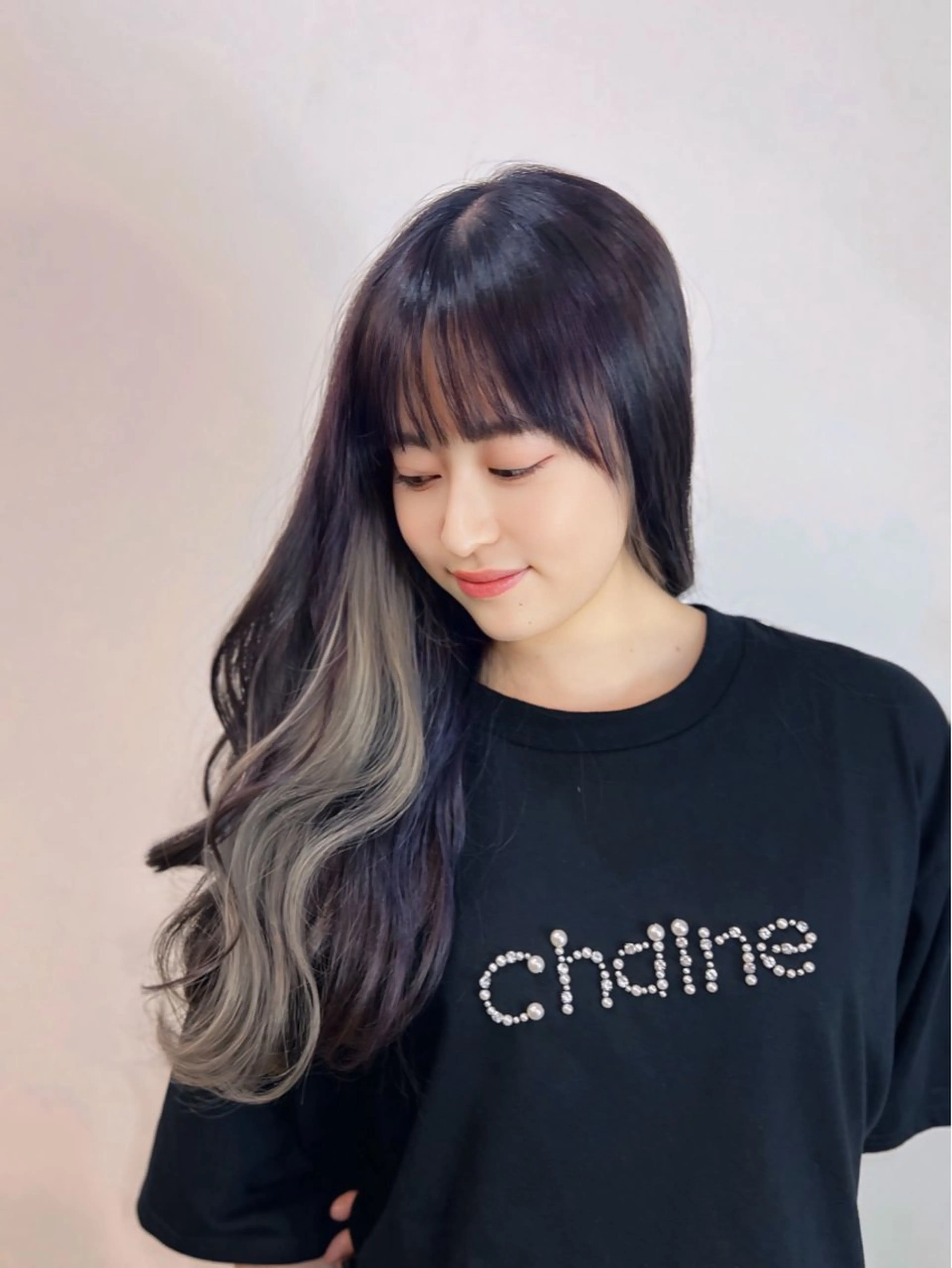 セミロング カラー 韓国風ヘア 似合わせカット 小顔カット カット ヘアカラー トリートメント 透明感×髪質改善🧸 韓国ヘア　武田涼のヘアスタイル