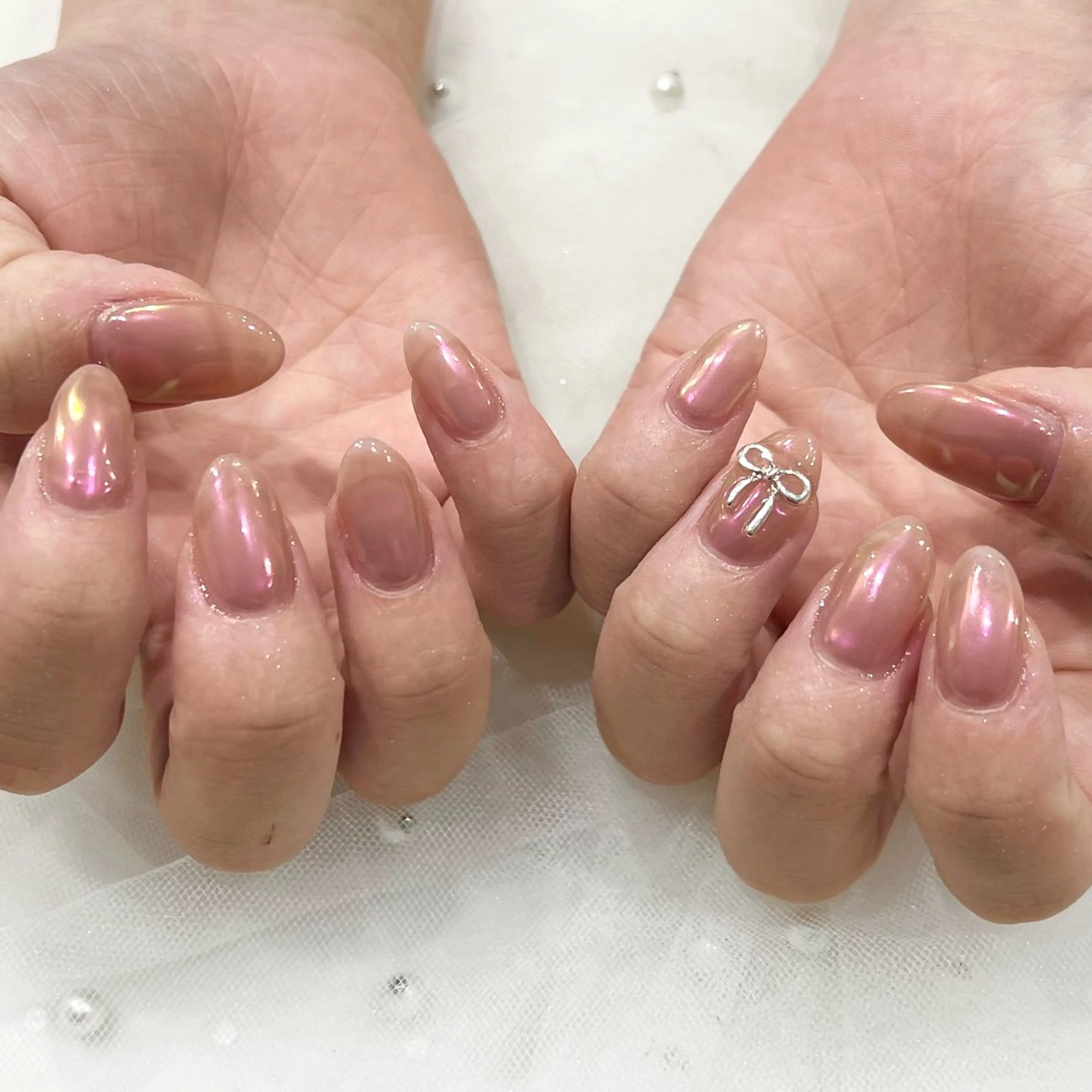 ネイル オーロラネイル 🧡Shine船橋 鳴海🧡のネイルデザイン