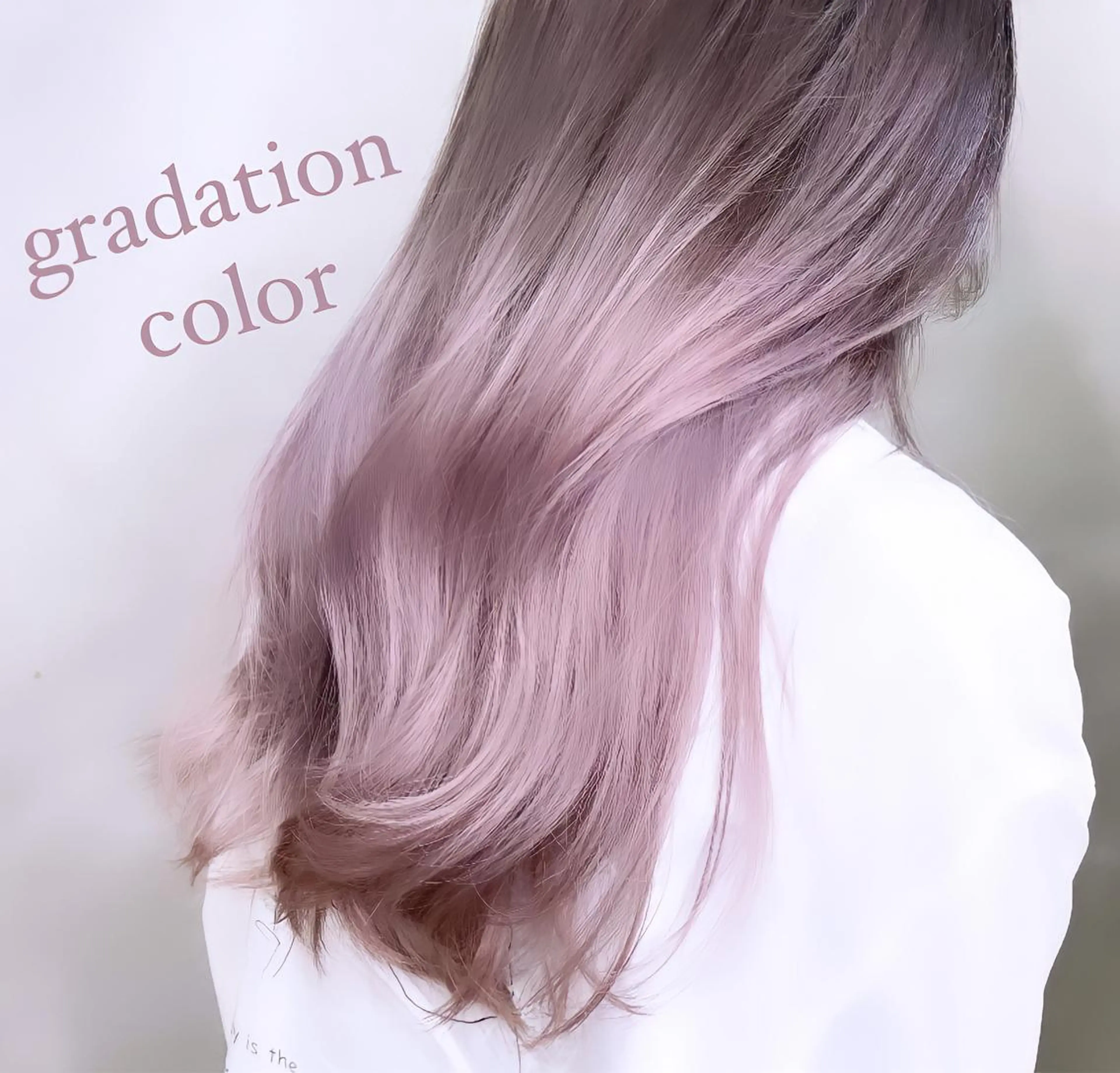 ロング カラー ヘアアレンジ グラデーションカラー ブリーチなし透明感カ ラー×韓国ヘア♡ヒデのヘアスタイル
