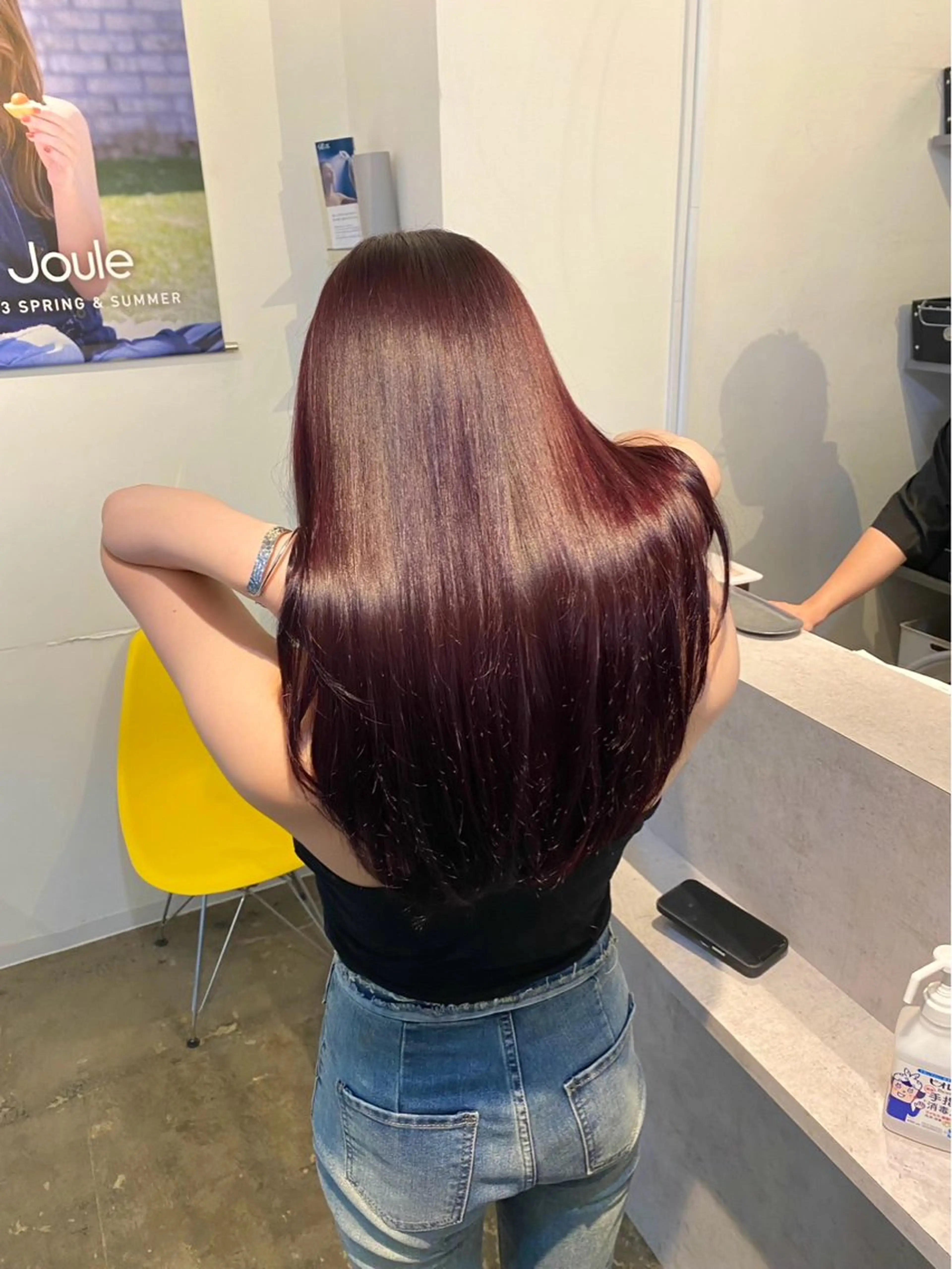 ロング カット 縮毛矯正 トリートメント 銀座✨綺麗になれる ストレート✨中山蓮のヘアスタイル