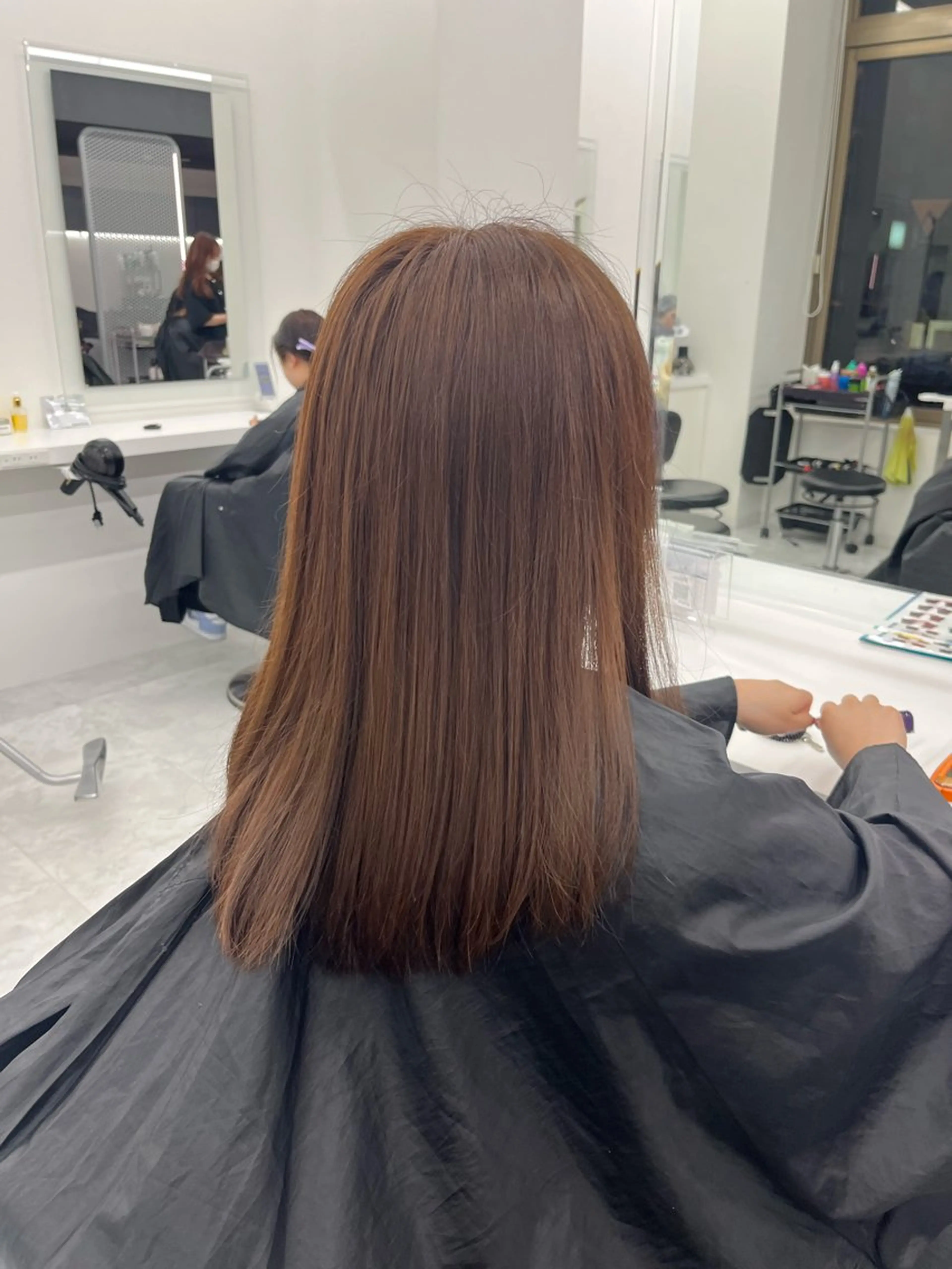 セミロング カラー ブラウンカラー ヘアカラー トリートメント 💖トレンド夏 カラー💖FUTAのヘアスタイル