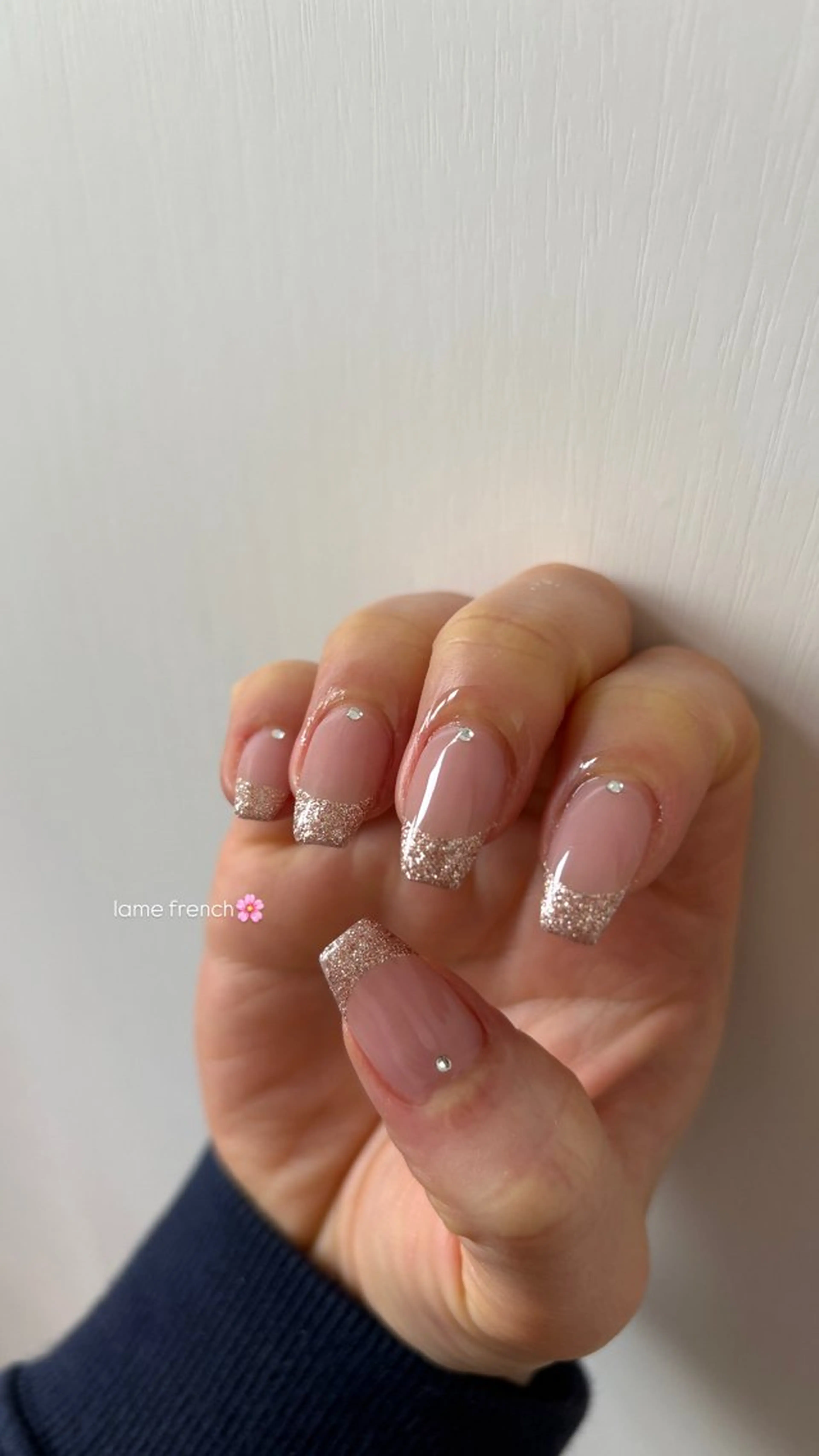 ネイル ラメ(グリッター) ピンク private nailsalon Fofo所属・Fofo フォフォのネイルデザイン