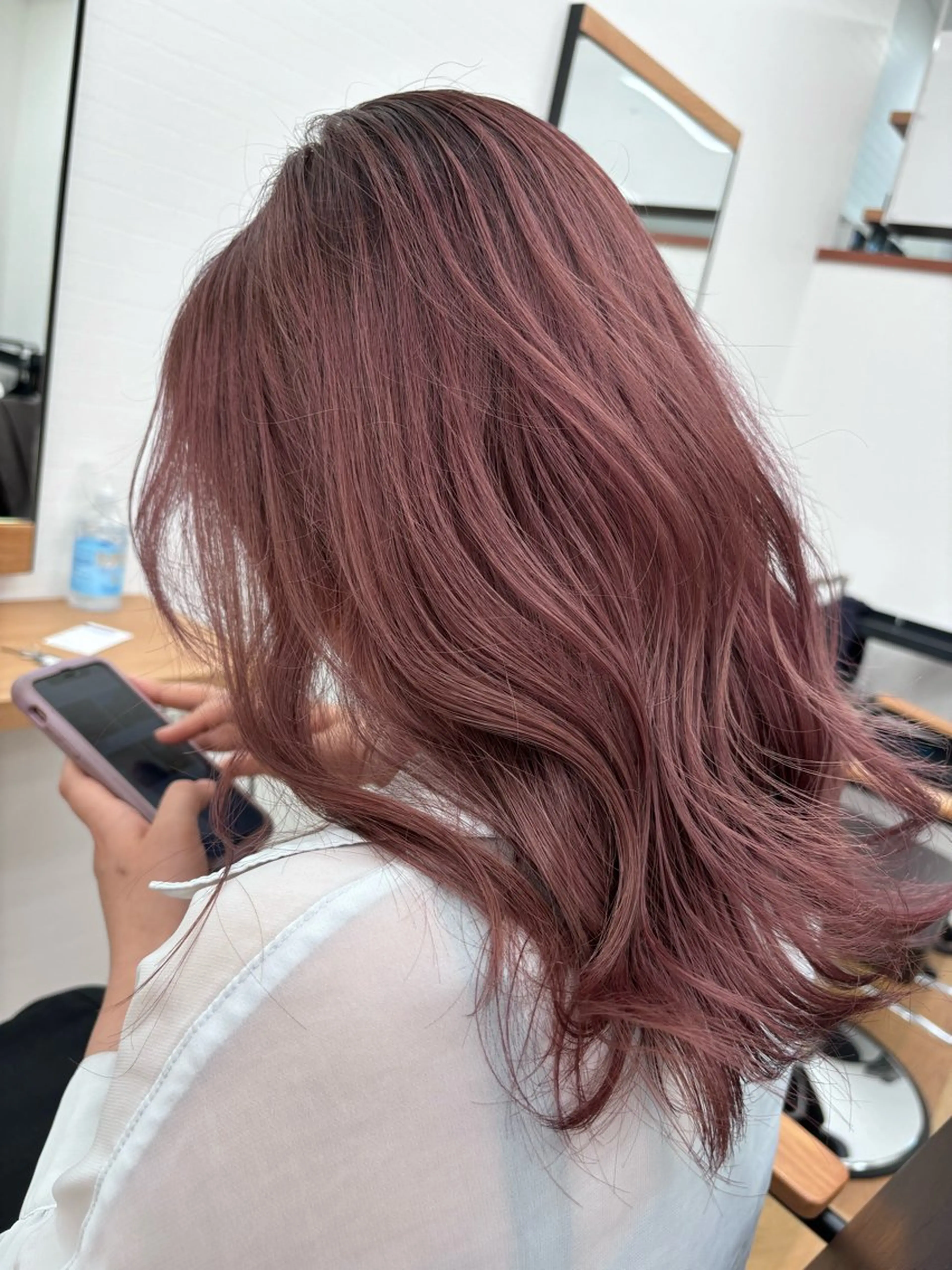 ミディアム カラー ヘアアレンジ カット ヘアカラー トリートメント グランルッソ所属・✨岡山バレイヤージュ ハイライト✨のヘアスタイル