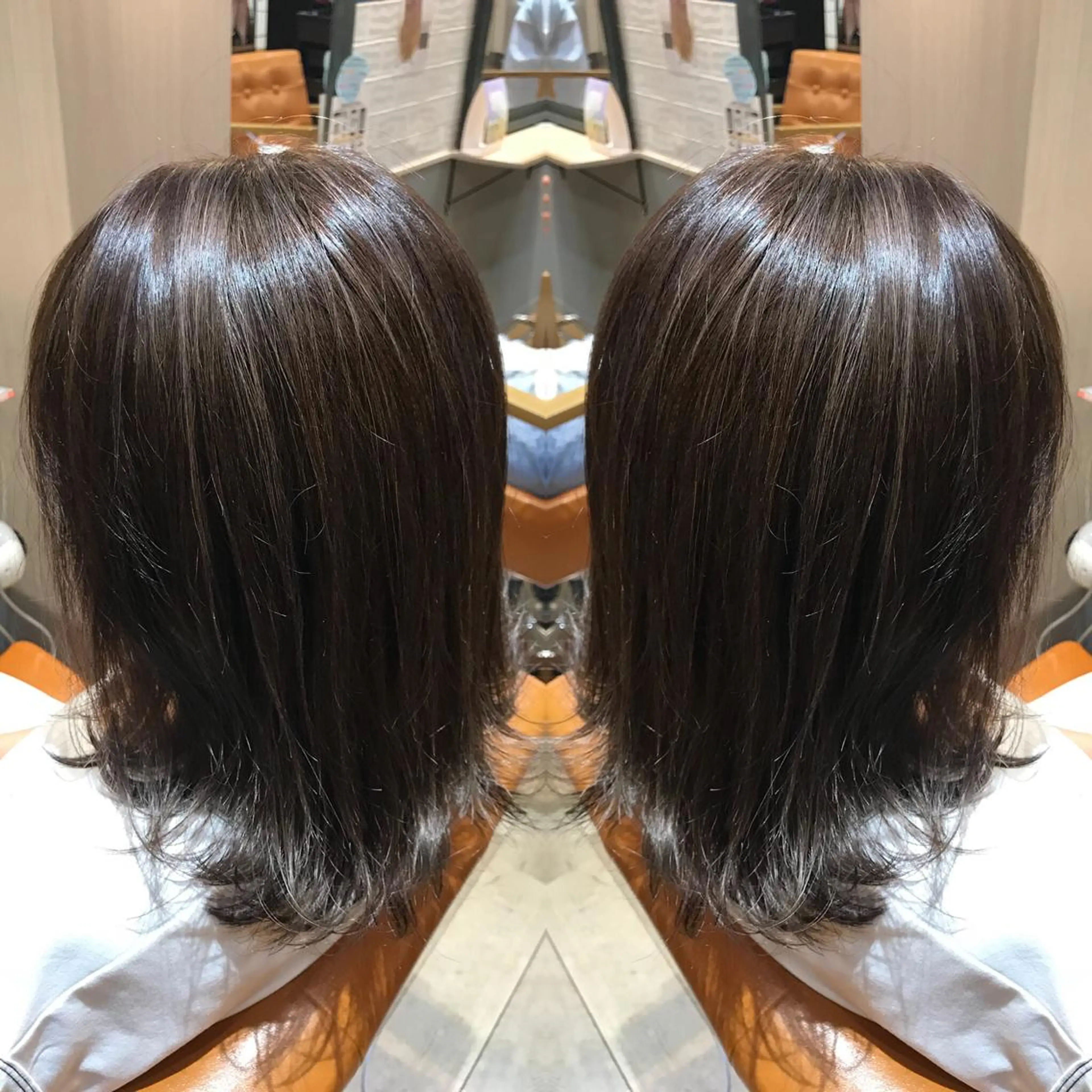 ミディアム カラー 髪質改善特化 ミサワコウキのヘアスタイル